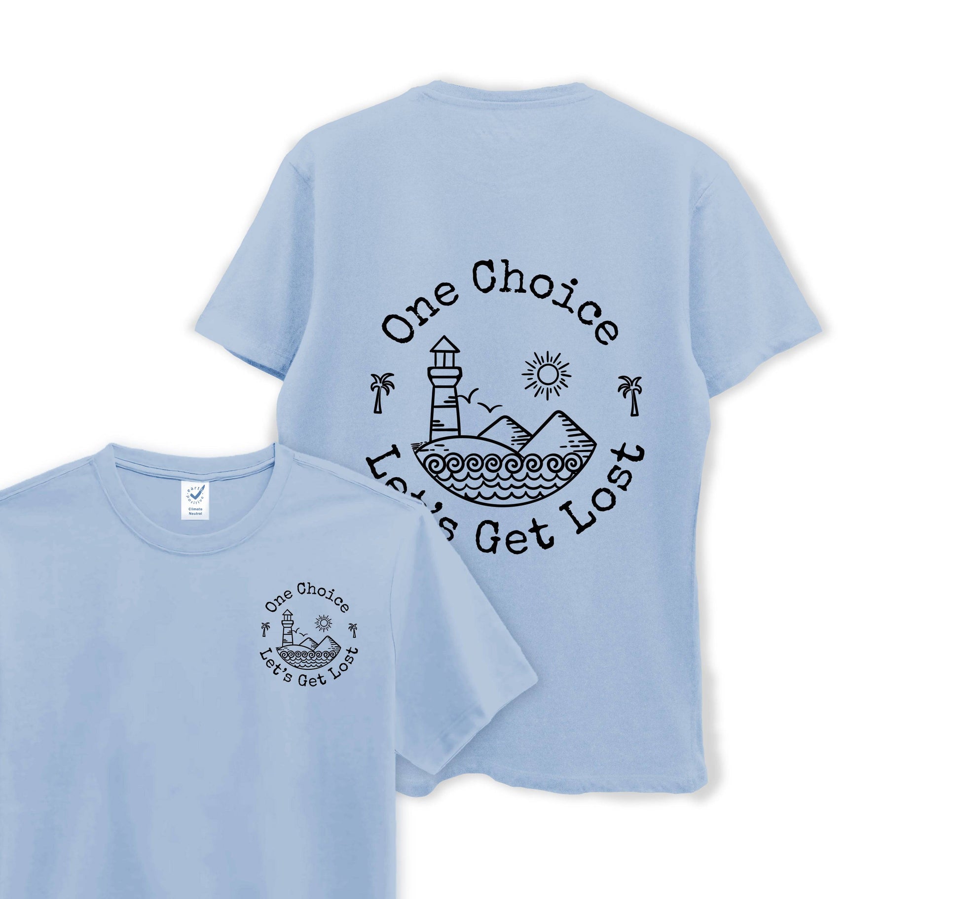 Let's Get Lost - Organic Cotton Tee - One Choice Apparel