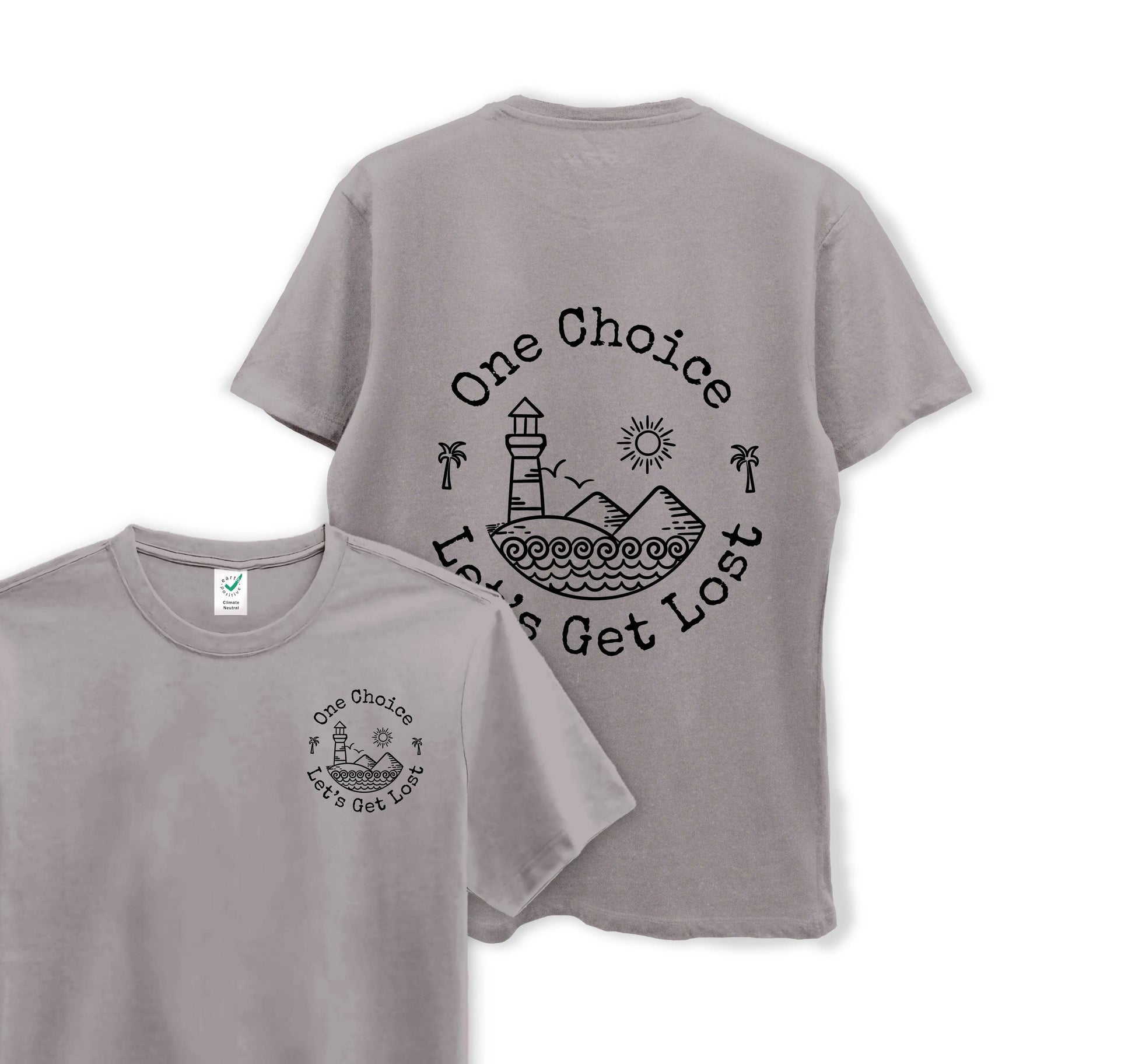 Let's Get Lost - Organic Cotton Tee - One Choice Apparel