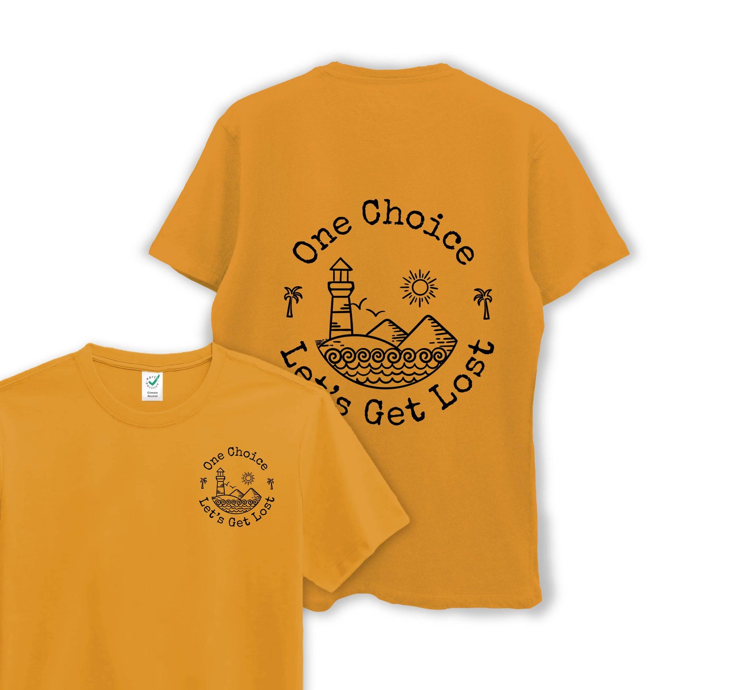 Let's Get Lost - Organic Cotton Tee - One Choice Apparel