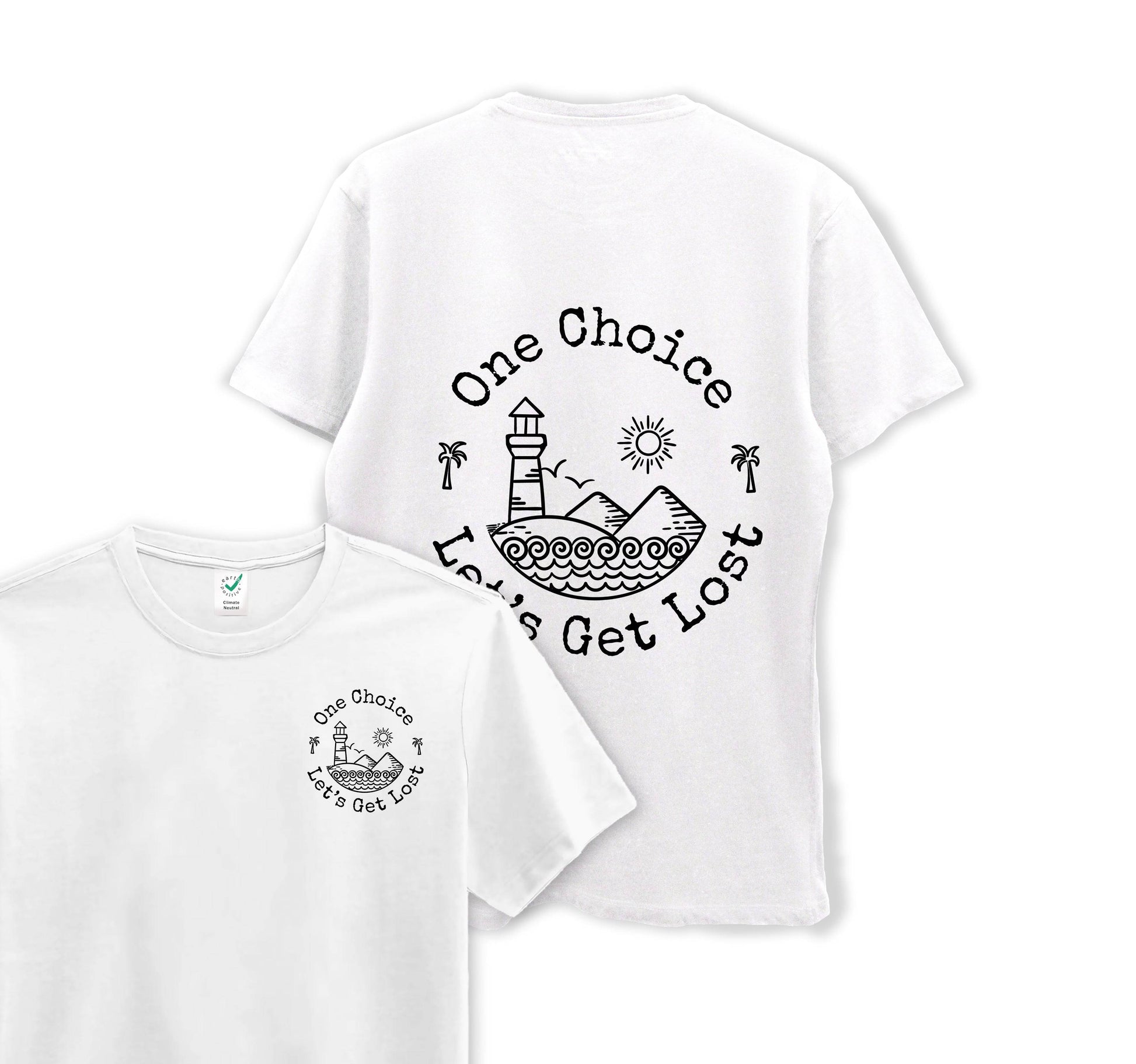 Let's Get Lost - Organic Cotton Tee - One Choice Apparel