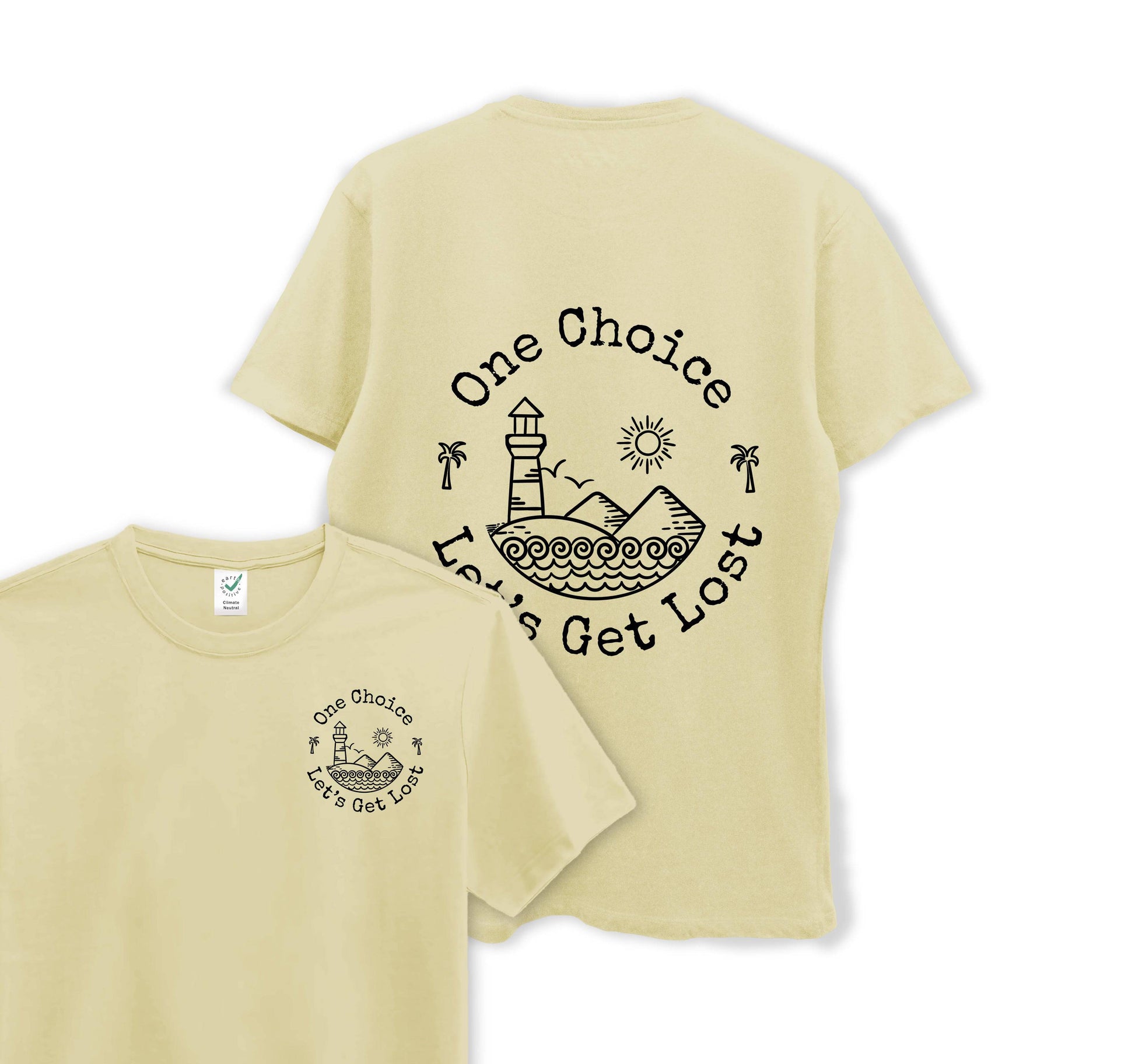 Let's Get Lost - Organic Cotton Tee - One Choice Apparel