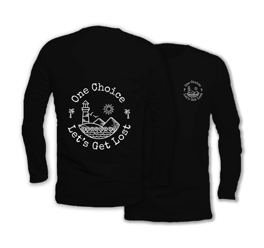 Lets Get Lost - Long Sleeve Organic Cotton T-Shirt - One Choice Apparel