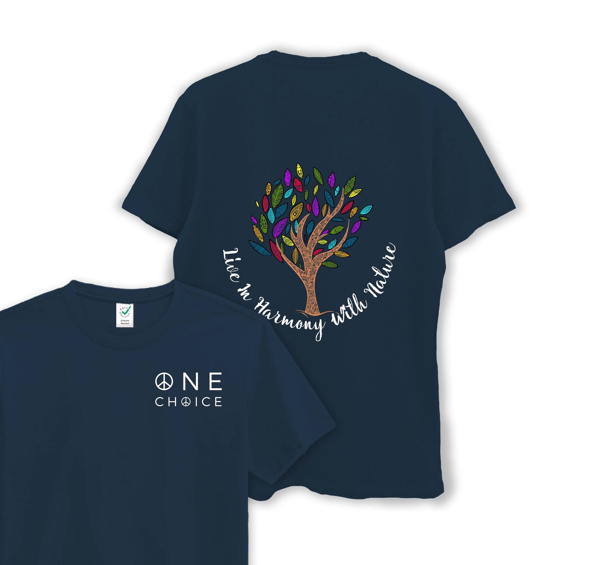 Live In Harmony - Organic Cotton Tee - One Choice Apparel