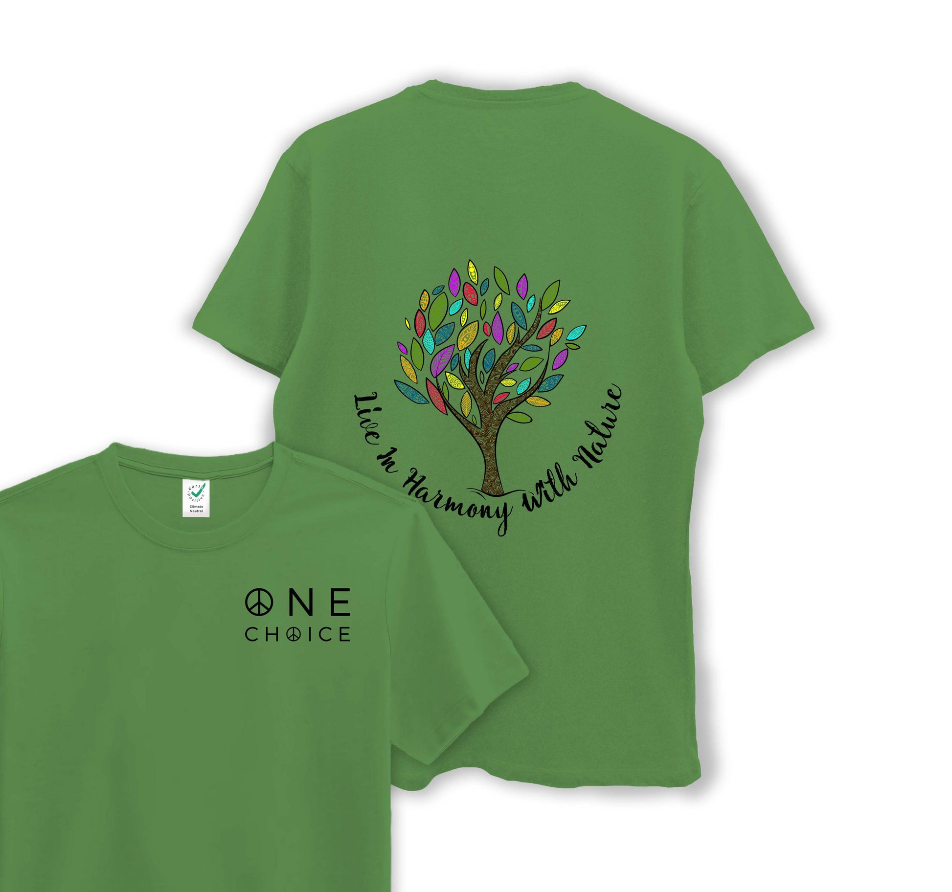 Live In Harmony - Organic Cotton Tee - One Choice Apparel