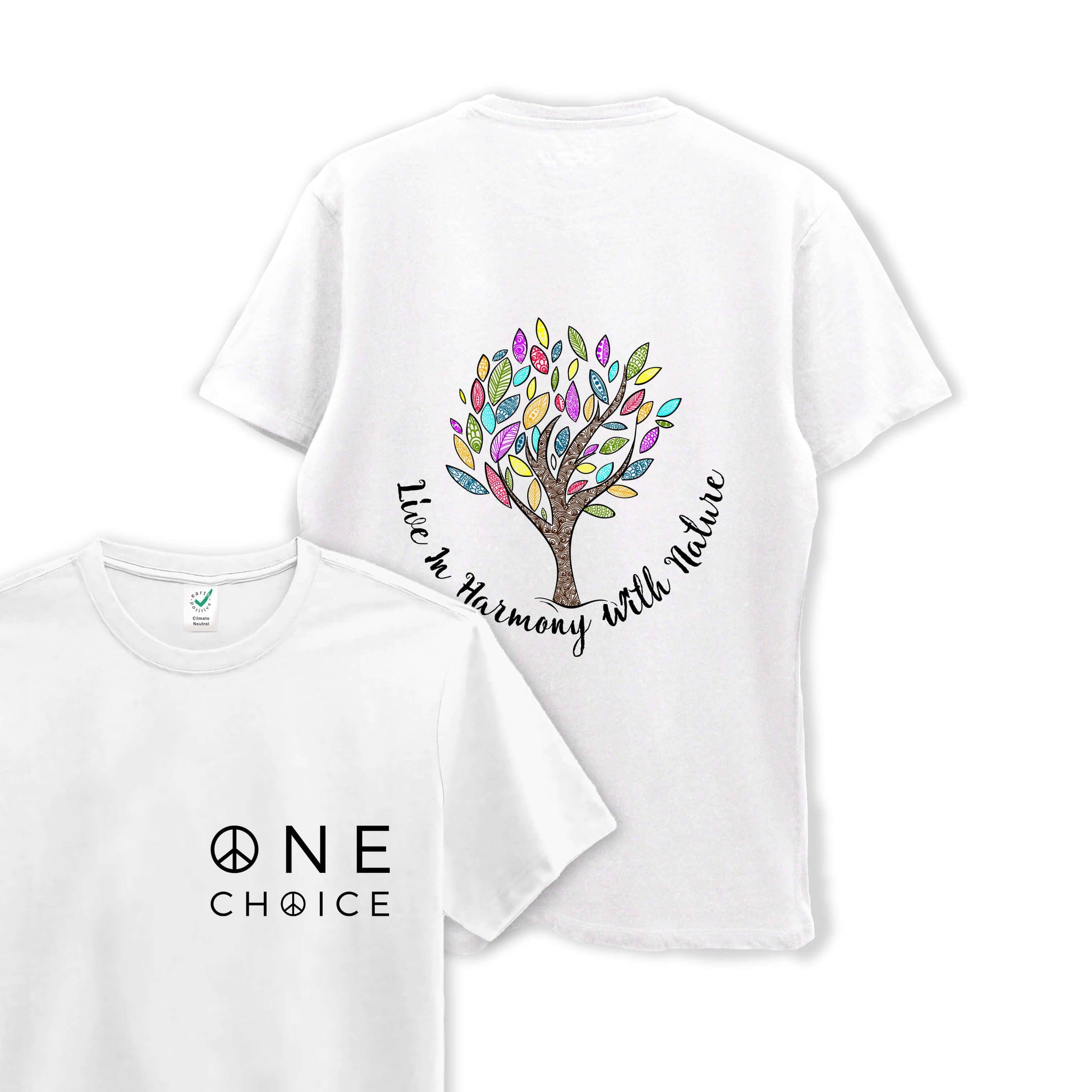 Live In Harmony - Organic Cotton Tee - One Choice Apparel