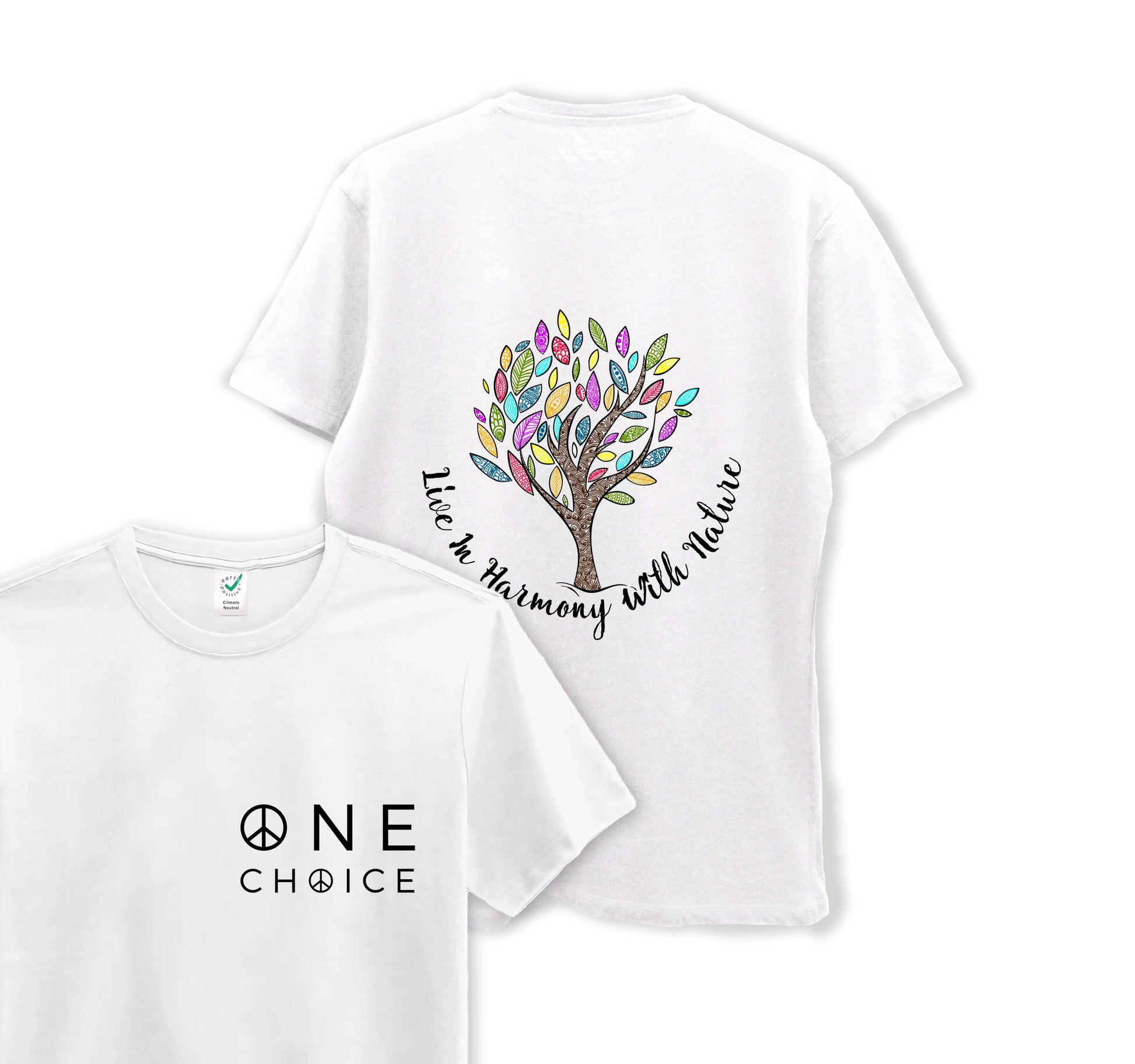 Live In Harmony - Organic Cotton Tee - One Choice Apparel