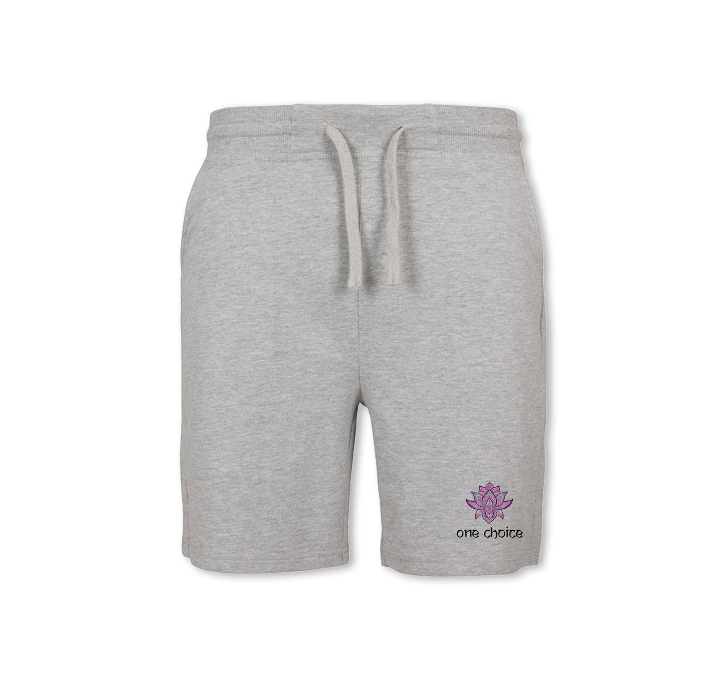 Lotus Symbol Shorts - Organic Cotton - One Choice Apparel