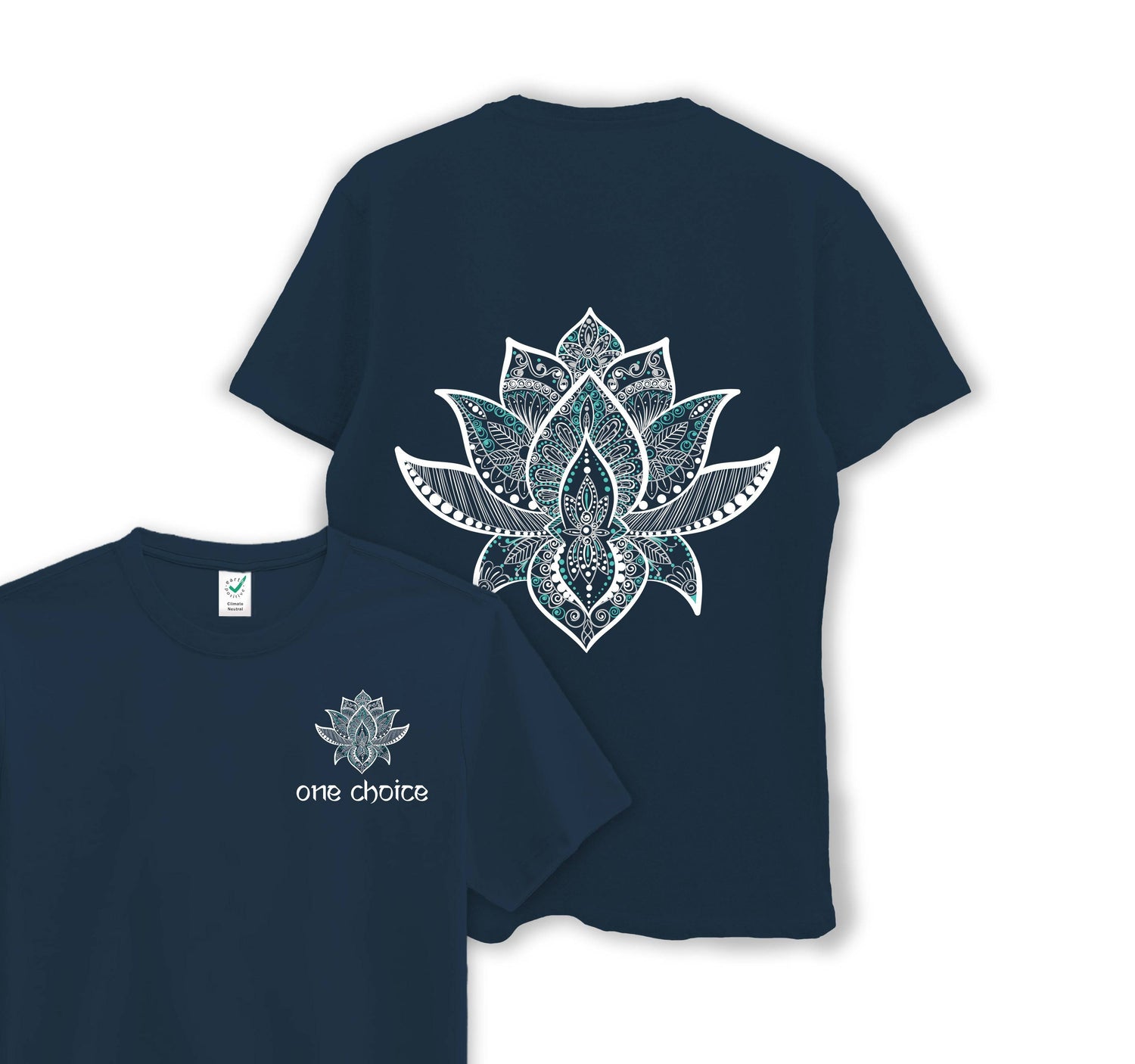 YOGISHOP, Yoga T-shirt Batwing lotus - ivory/copper