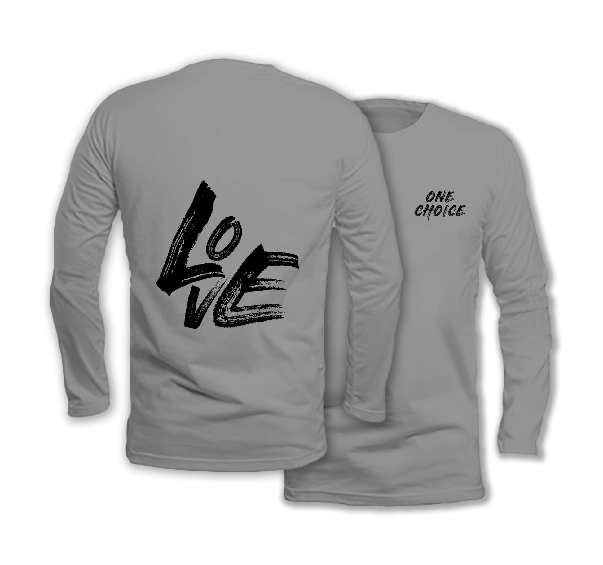 LOVE - Long Sleeve Organic Cotton T-Shirt - One Choice Apparel