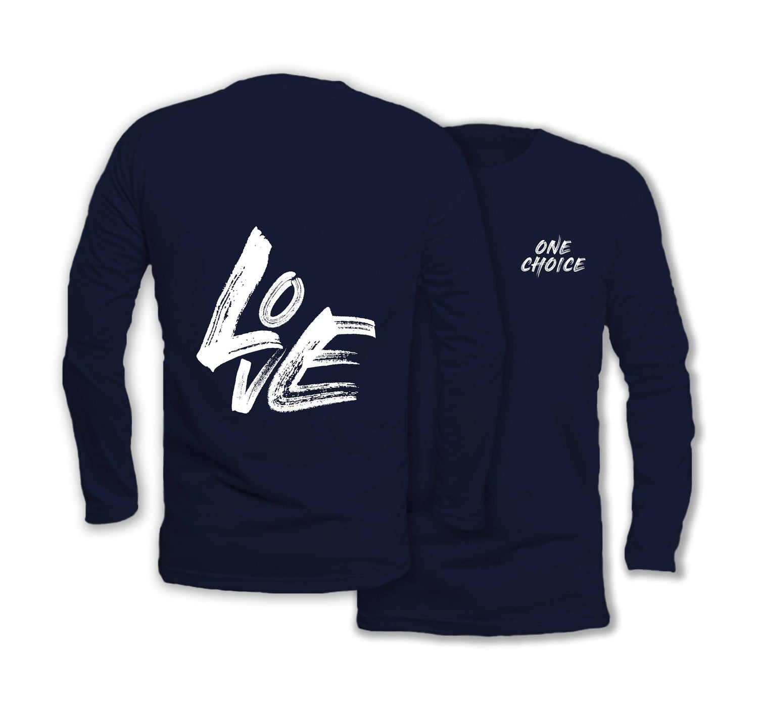 LOVE - Long Sleeve Organic Cotton T-Shirt - One Choice Apparel