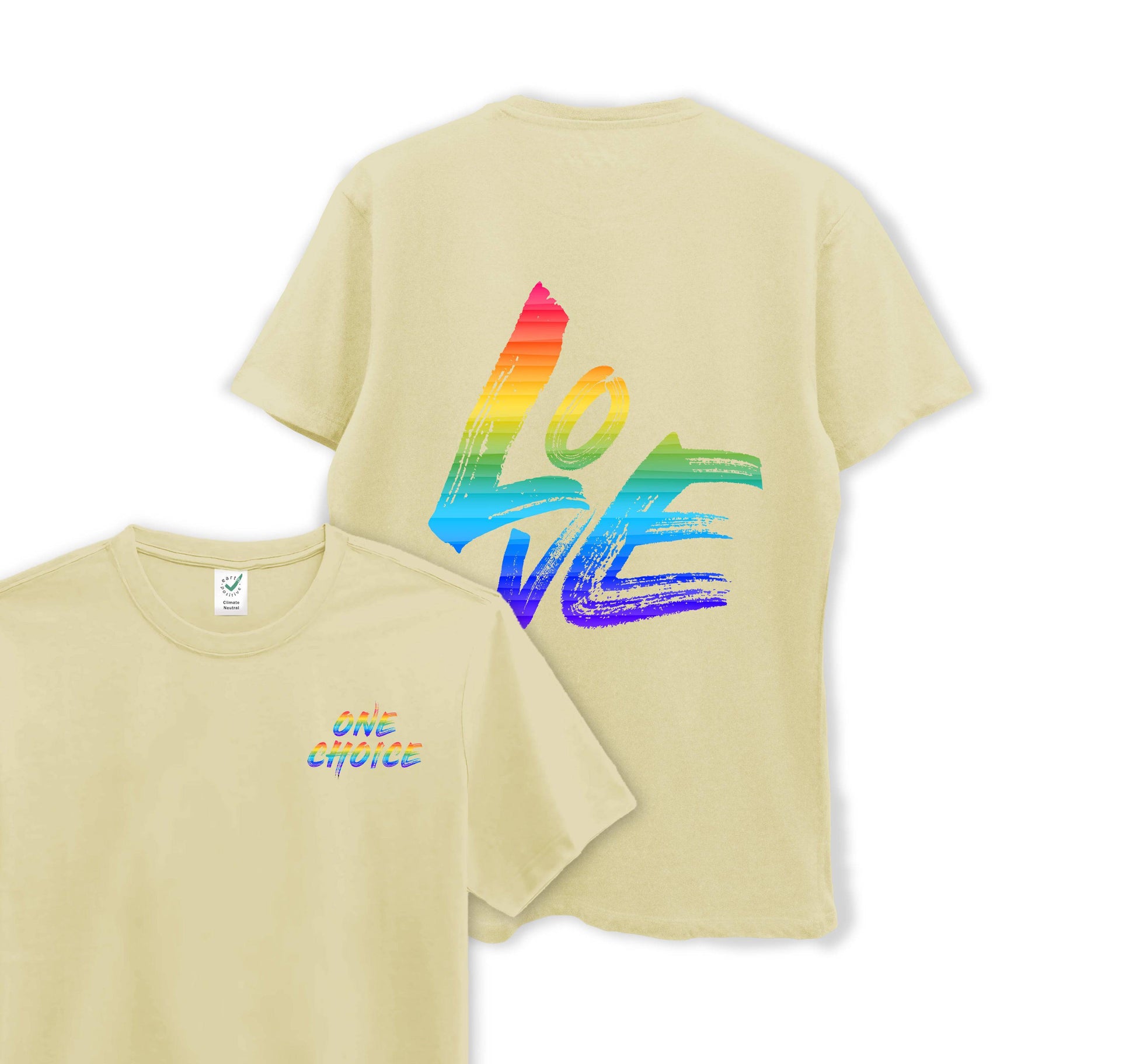 LOVE (Pride Edition) - Organic Cotton Tee - One Choice Apparel