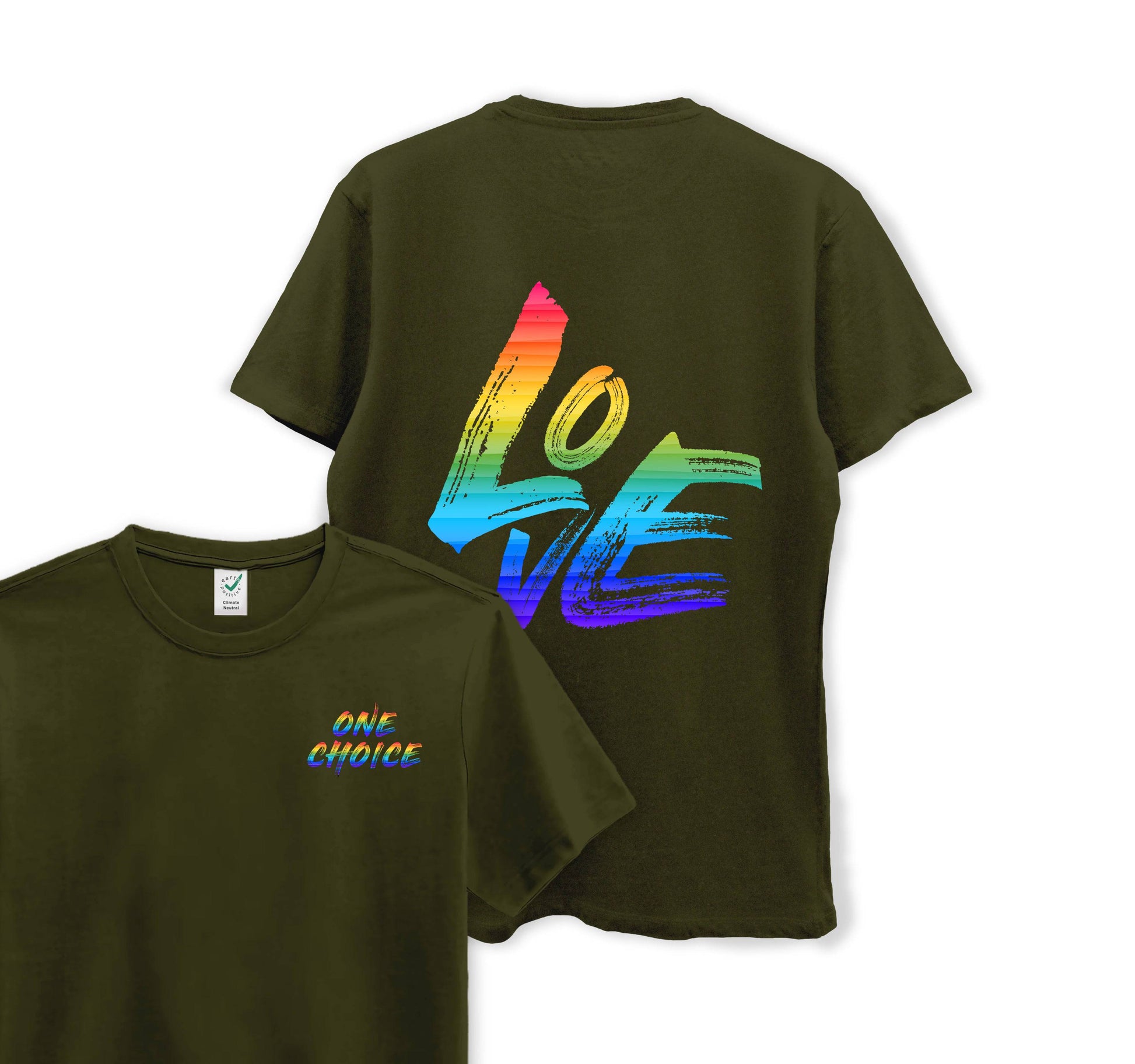 LOVE (Pride Edition) - Organic Cotton Tee - One Choice Apparel