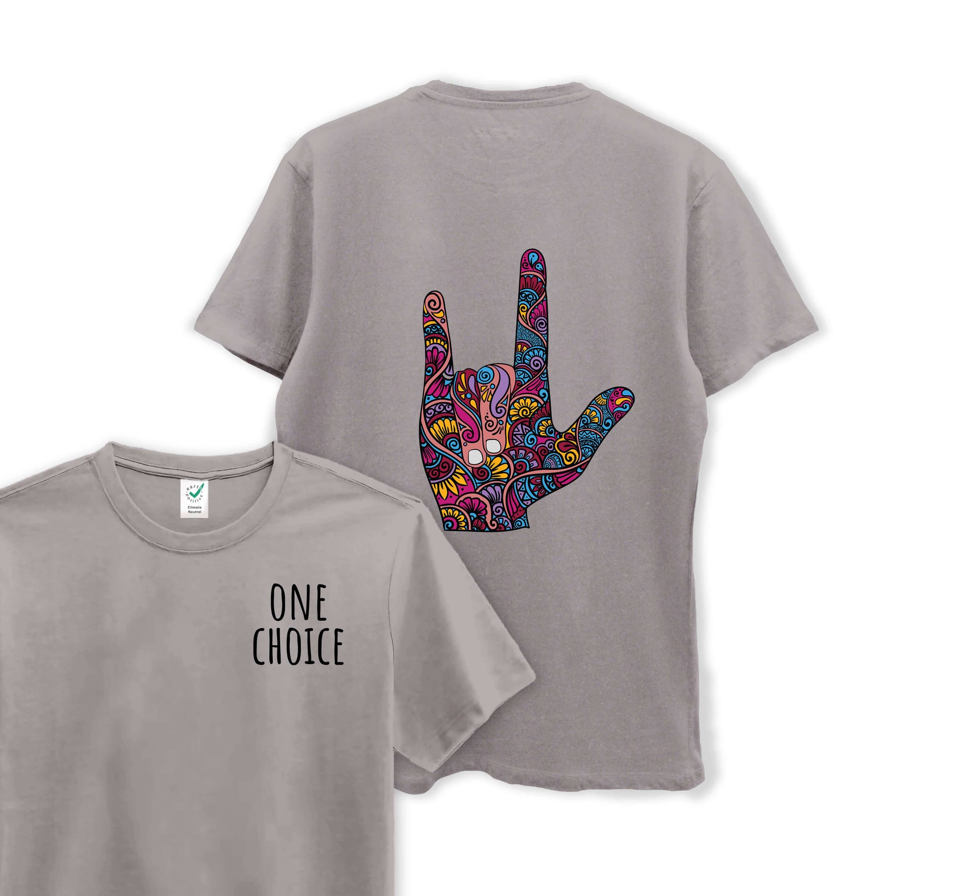 Love Sign - Organic Cotton Tee - One Choice Apparel