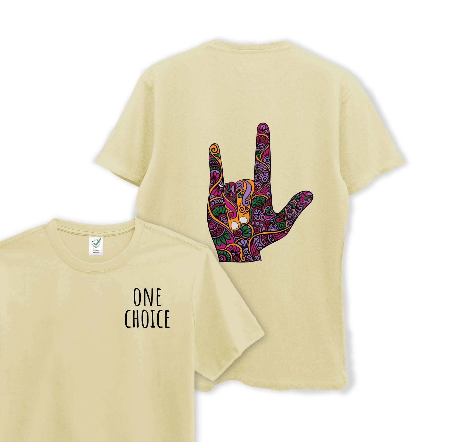 Love Sign - Organic Cotton Tee - One Choice Apparel