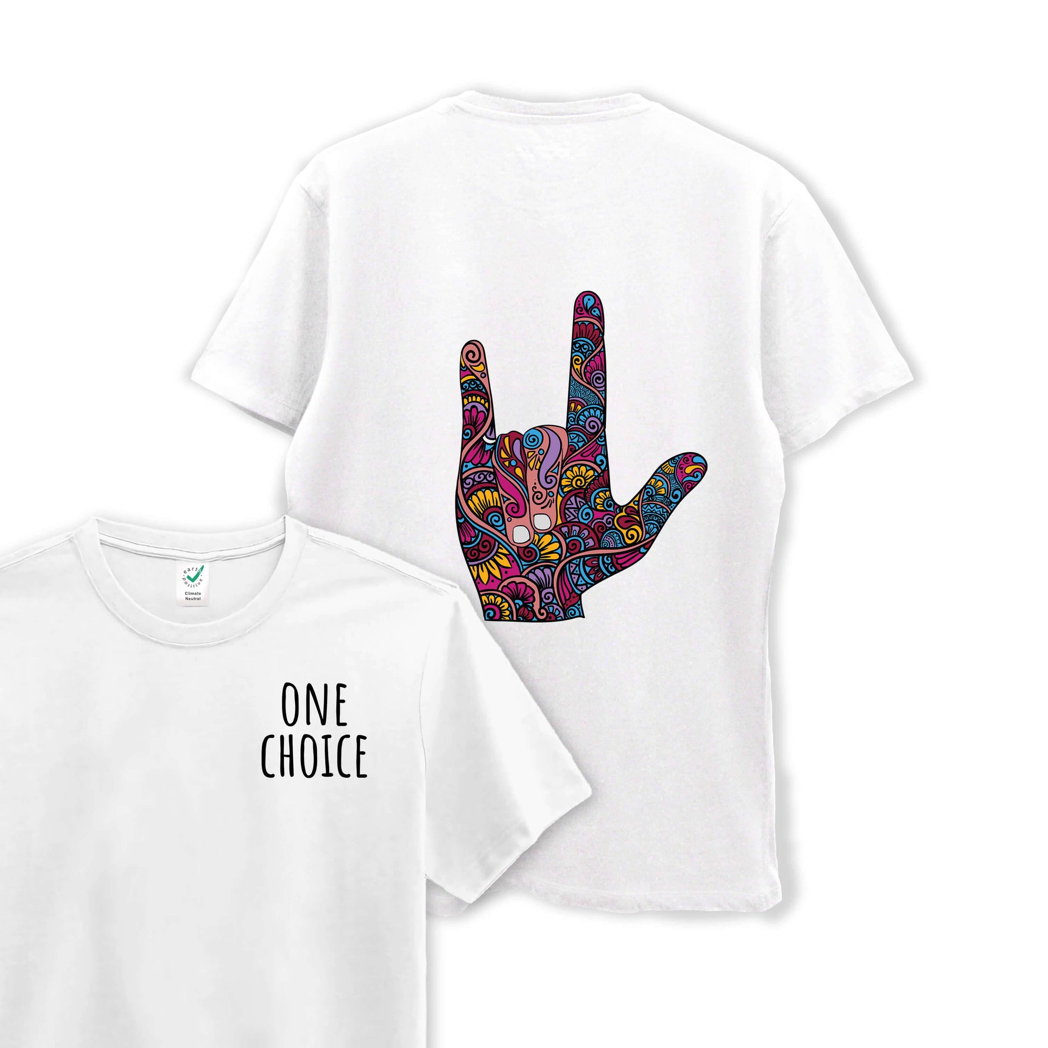 Love Sign - Organic Cotton Tee - One Choice Apparel