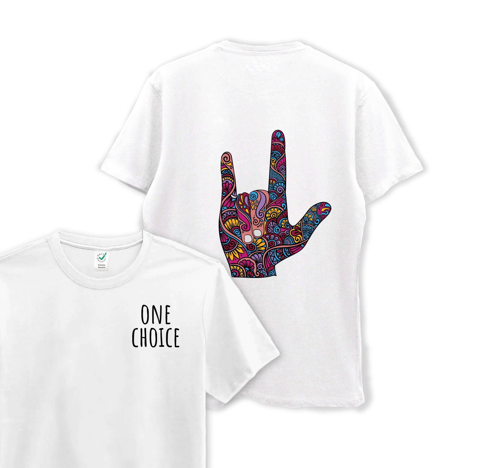 Love Sign - Organic Cotton Tee - One Choice Apparel