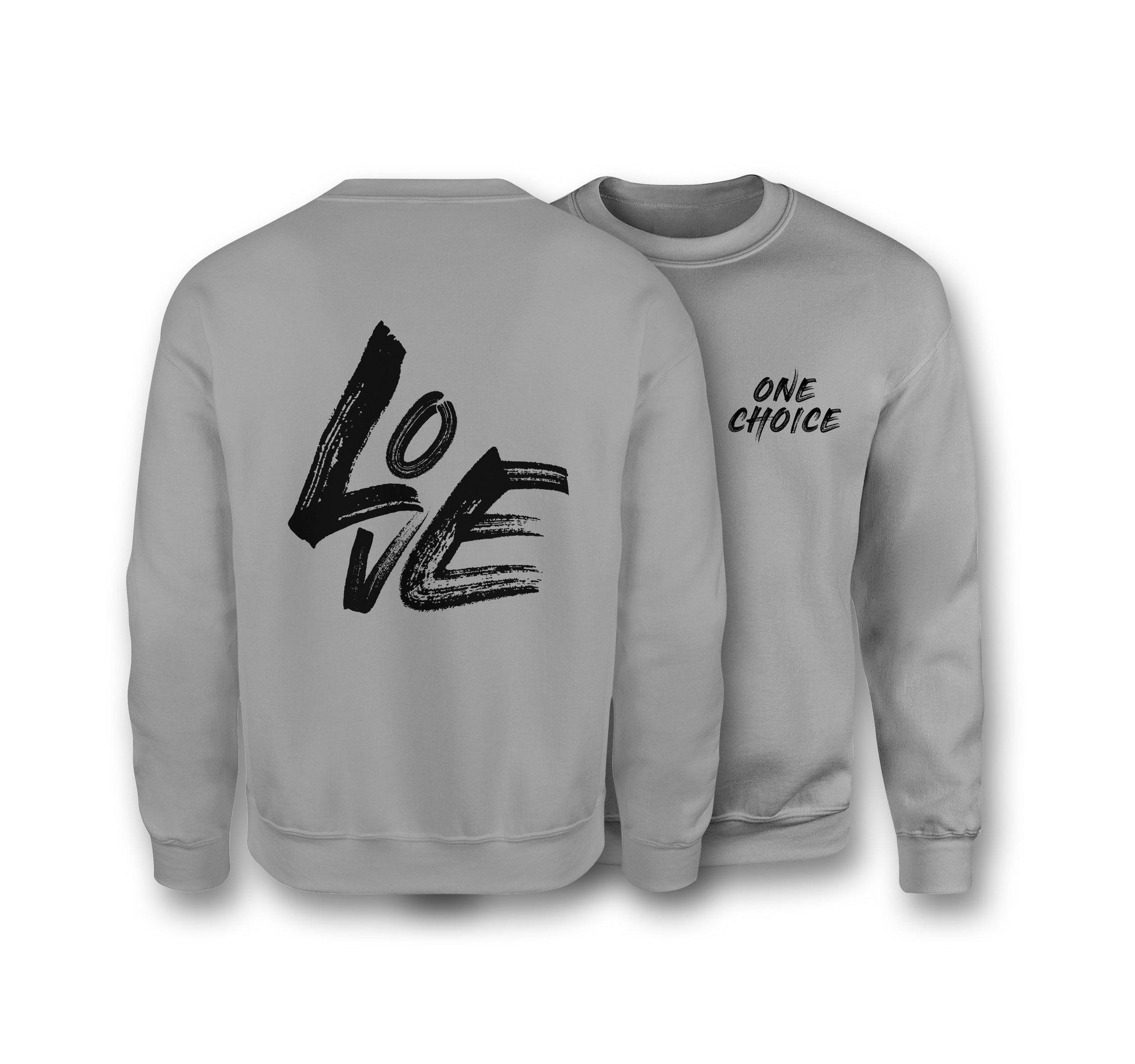 LOVE Sweatshirt - Organic Cotton Sweatshirt - One Choice Apparel