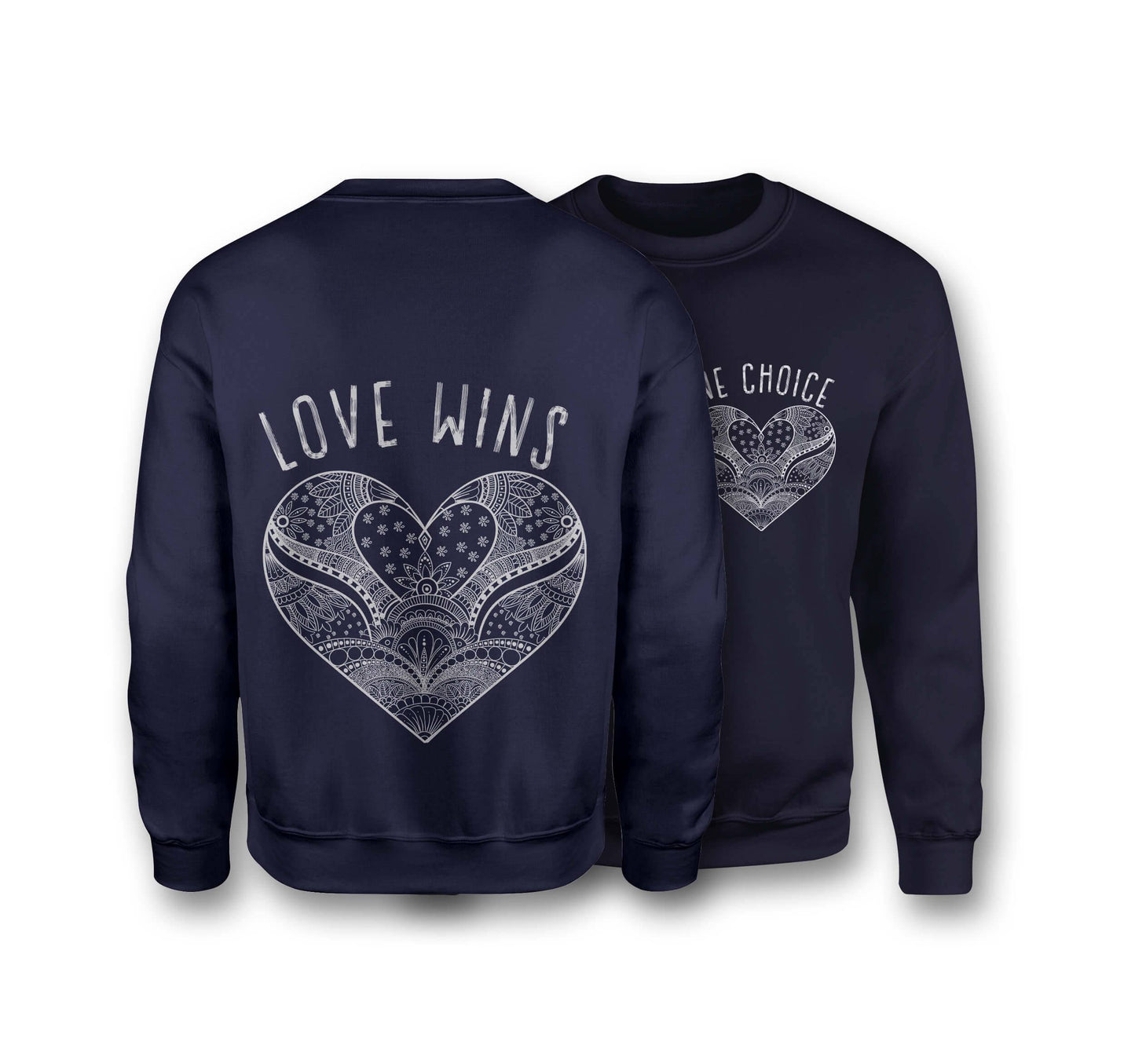 Love Wins Sweatshirt - Organic Cotton Sweatshirt - One Choice Apparel