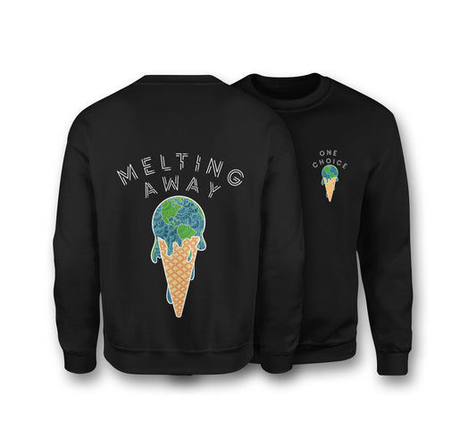 Melting Away Sweatshirt - Organic Cotton Sweatshirt - One Choice Apparel