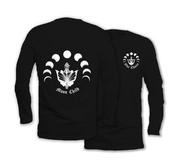 Moon Child - Long Sleeve Organic Cotton T-Shirt - One Choice Apparel