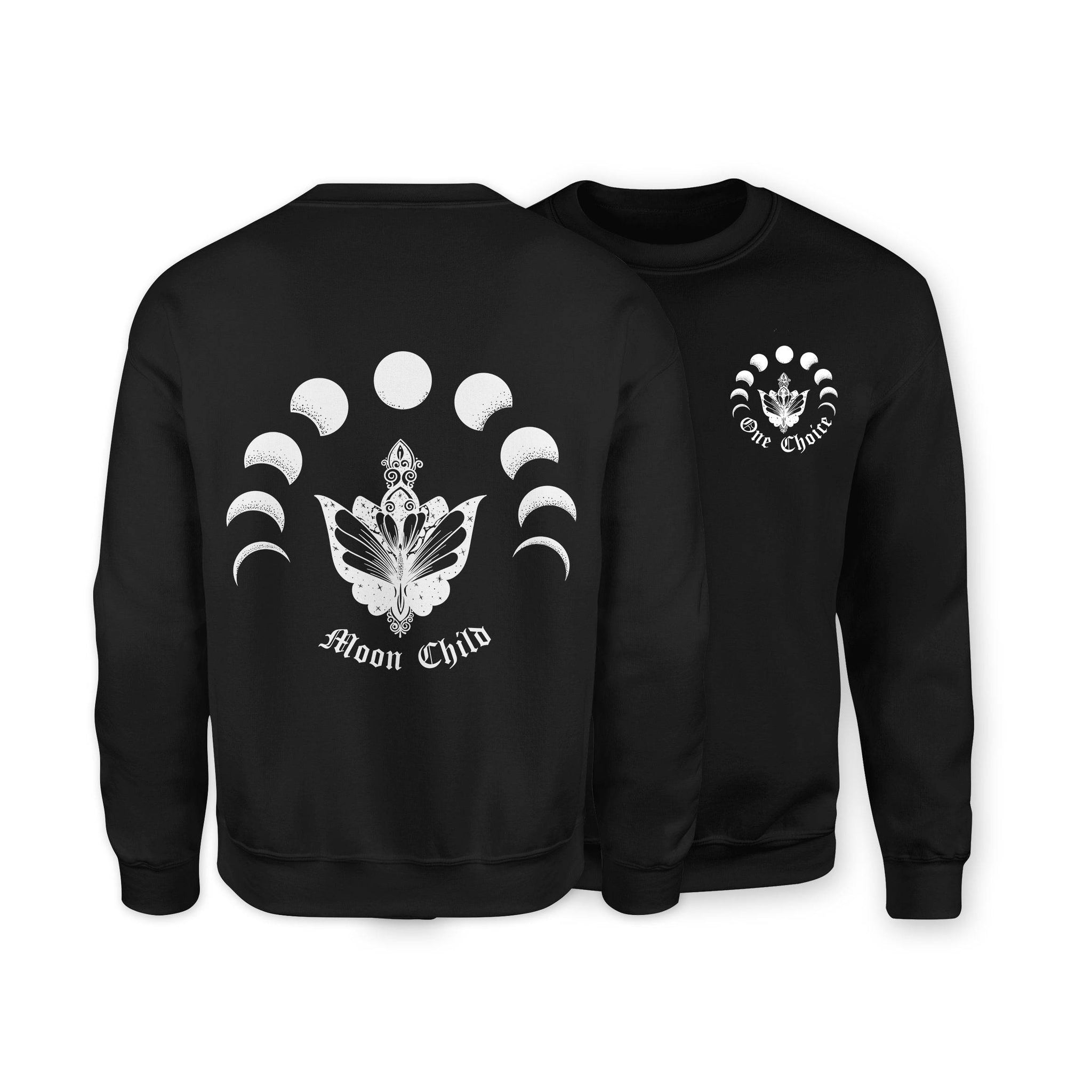 Moon Child - Organic Cotton Sweatshirt - One Choice Apparel