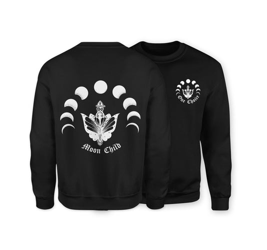 Moon Child - Organic Cotton Sweatshirt - One Choice Apparel