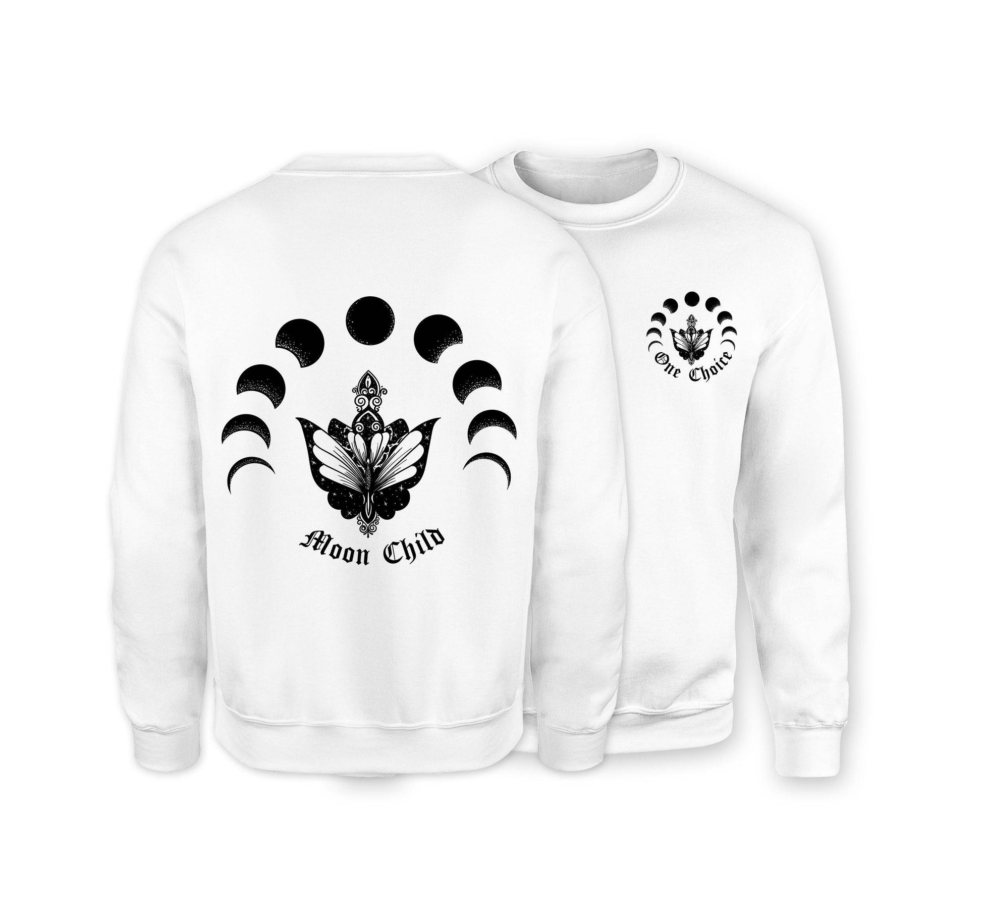 Moon Child - Organic Cotton Sweatshirt - One Choice Apparel