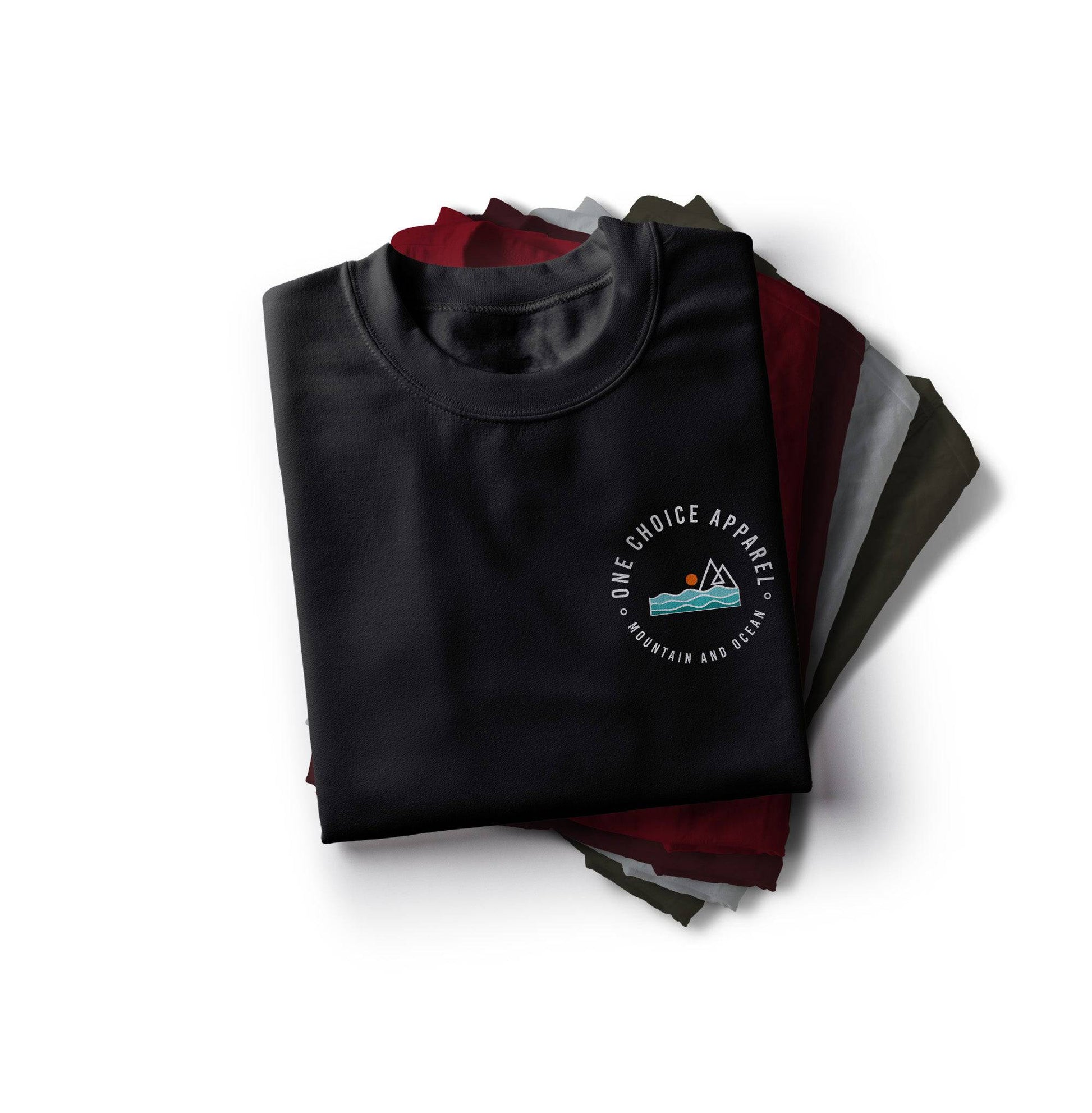 Mountain & Ocean - Organic Cotton Tee - One Choice Apparel