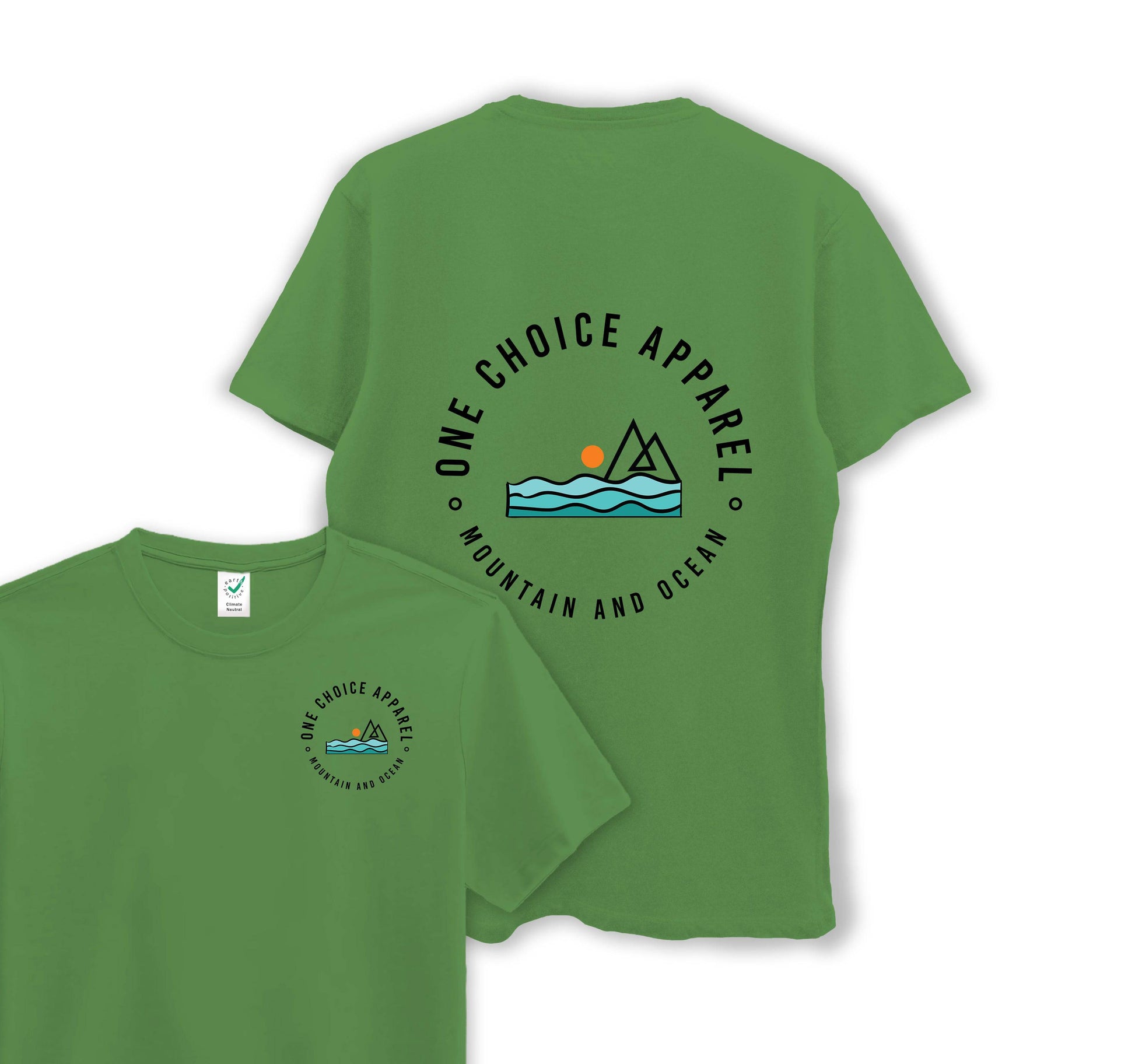 Mountain & Ocean - Organic Cotton Tee - One Choice Apparel