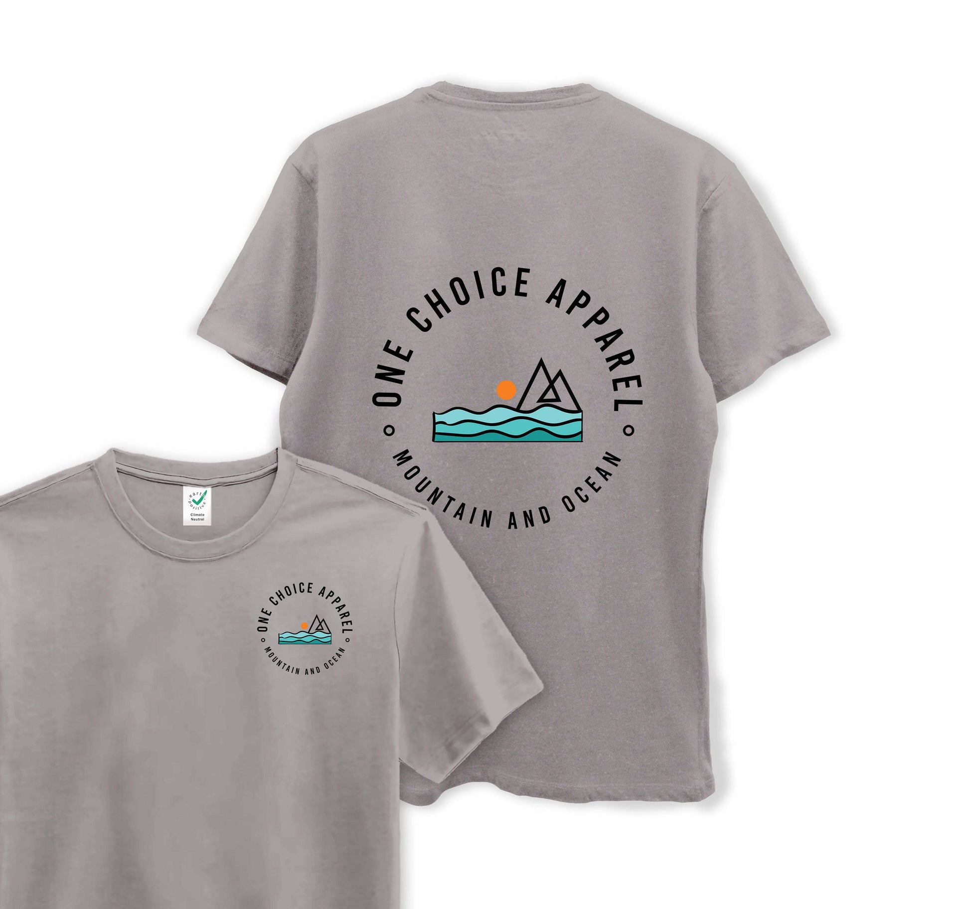 Mountain & Ocean - Organic Cotton Tee - One Choice Apparel