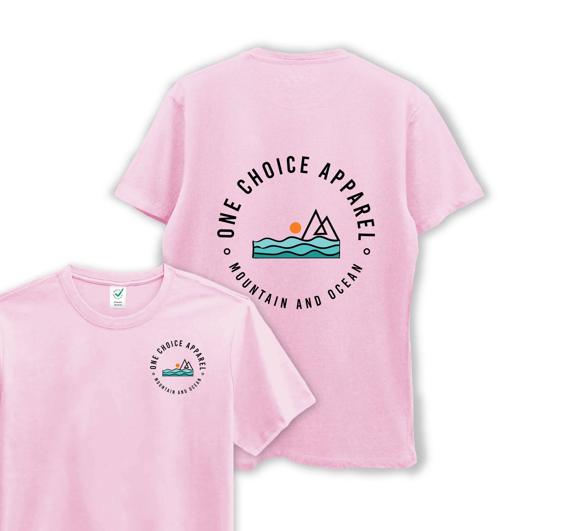 Mountain & Ocean - Organic Cotton Tee - One Choice Apparel