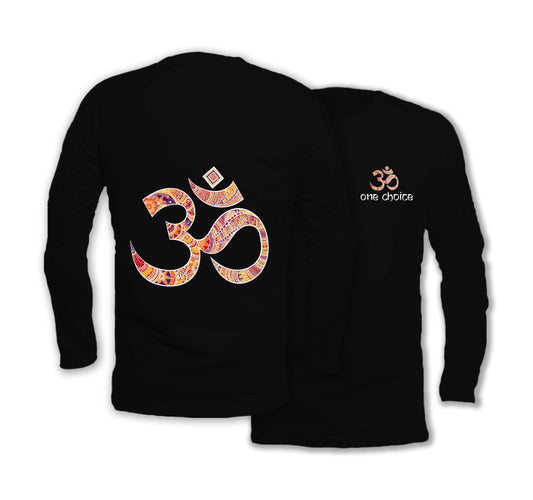 OM Symbol - Long Sleeve Organic Cotton T-Shirt - One Choice Apparel