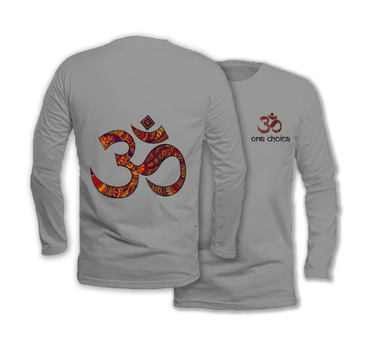 OM Symbol - Long Sleeve Organic Cotton T-Shirt - One Choice Apparel