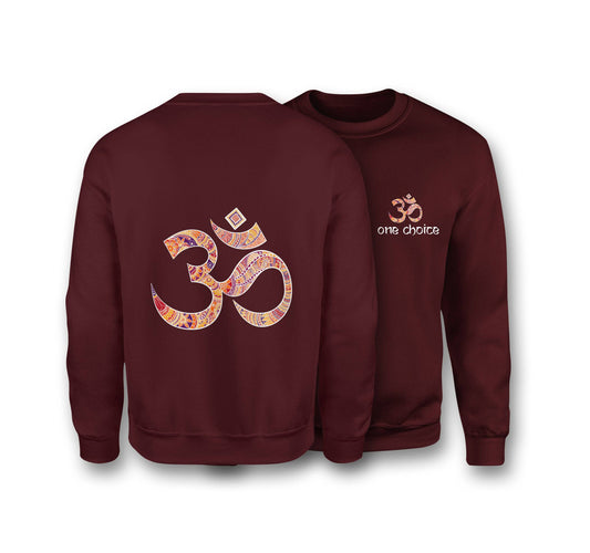 OM Symbol Sweatshirt - Organic Cotton Sweatshirt - One Choice Apparel