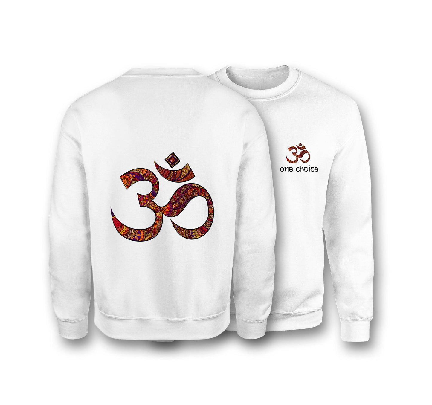 OM Symbol Sweatshirt - Organic Cotton Sweatshirt - One Choice Apparel