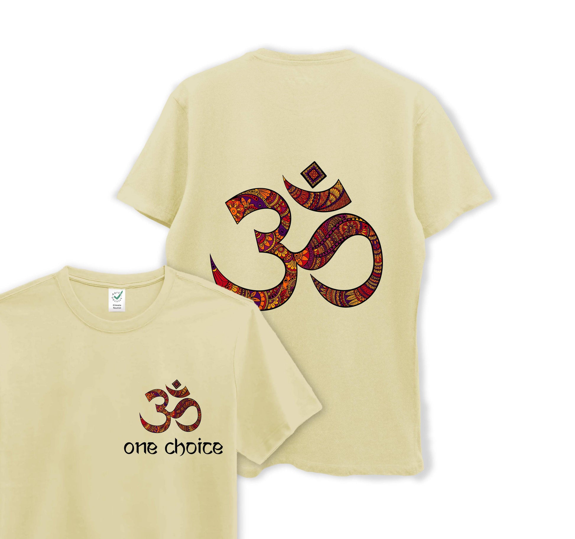 OM Symbol - Yoga Collection - Organic Cotton Tee - One Choice Apparel