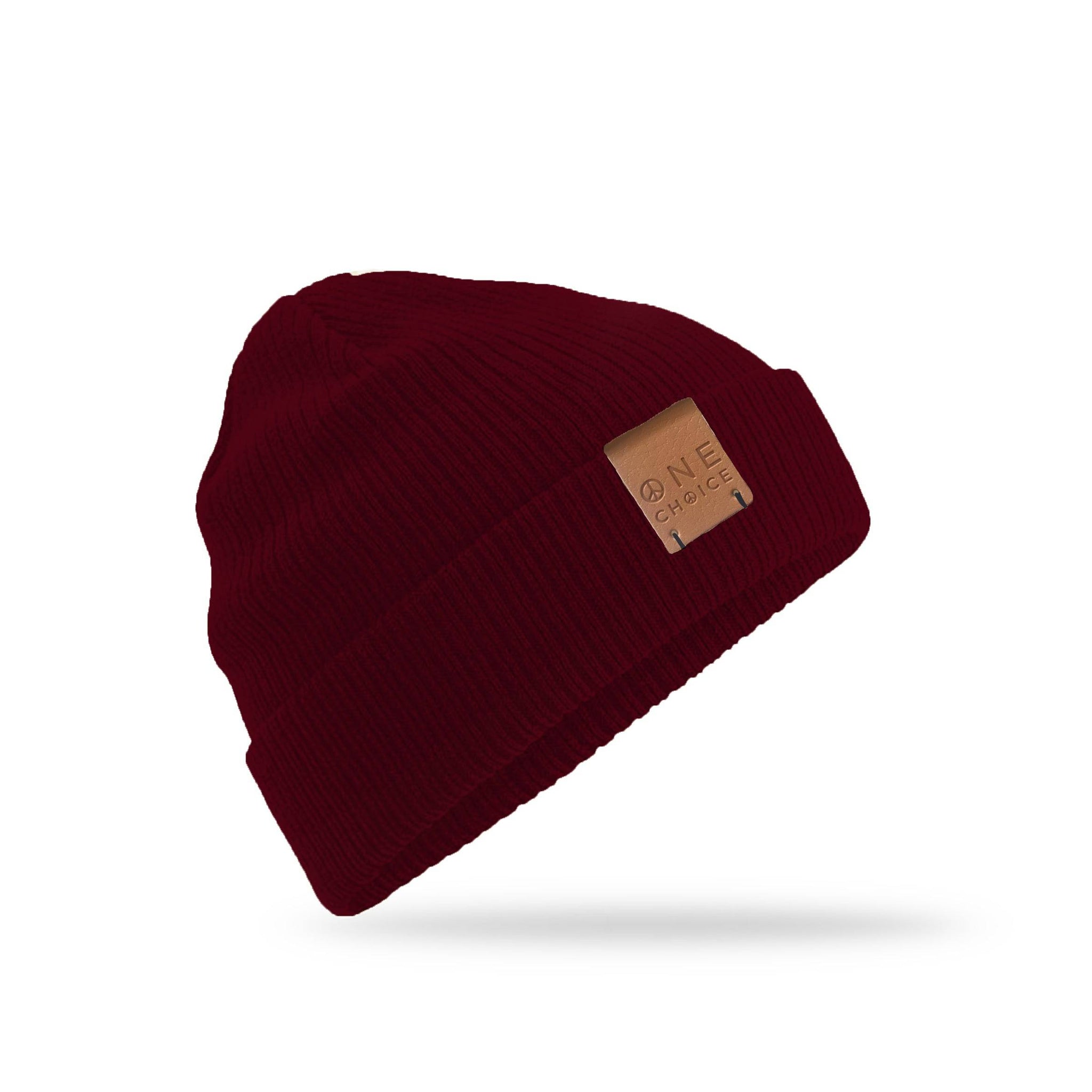 One Choice Burgundy Beanie - Organic Cotton - One Choice Apparel