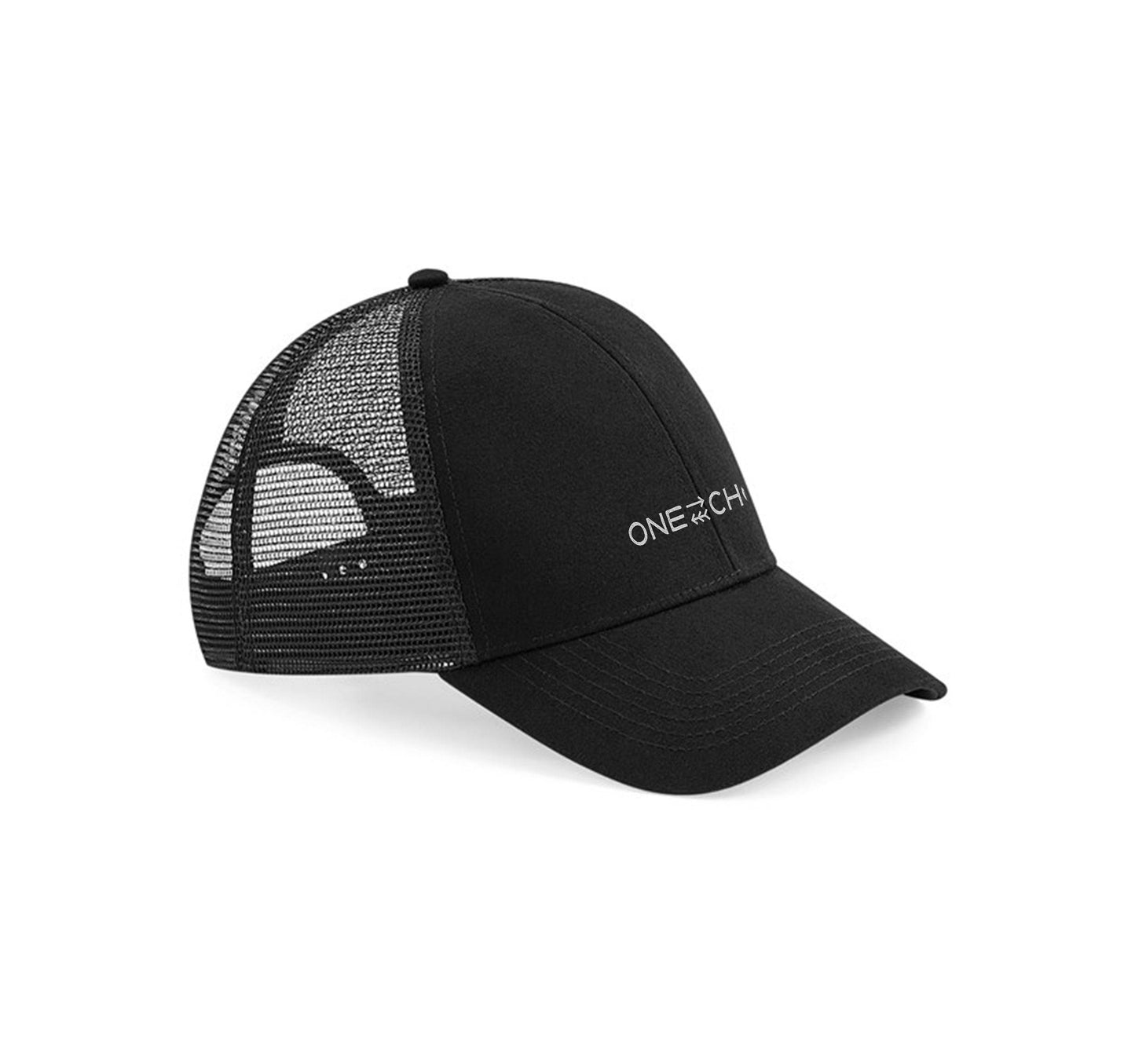 Organic Trucker Hat - Black - One Choice Apparel