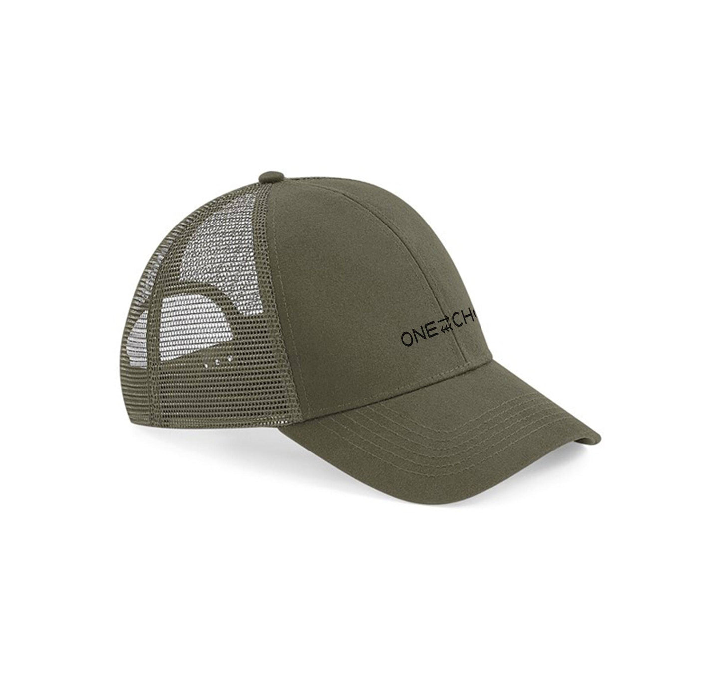 Organic Trucker Hat - Khaki - One Choice Apparel