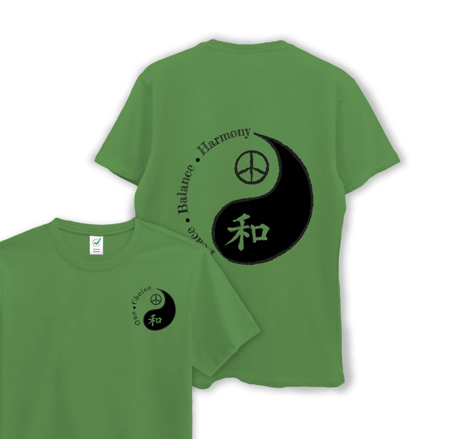 Peace, Balance, Harmony - Organic Cotton Tee - One Choice Apparel