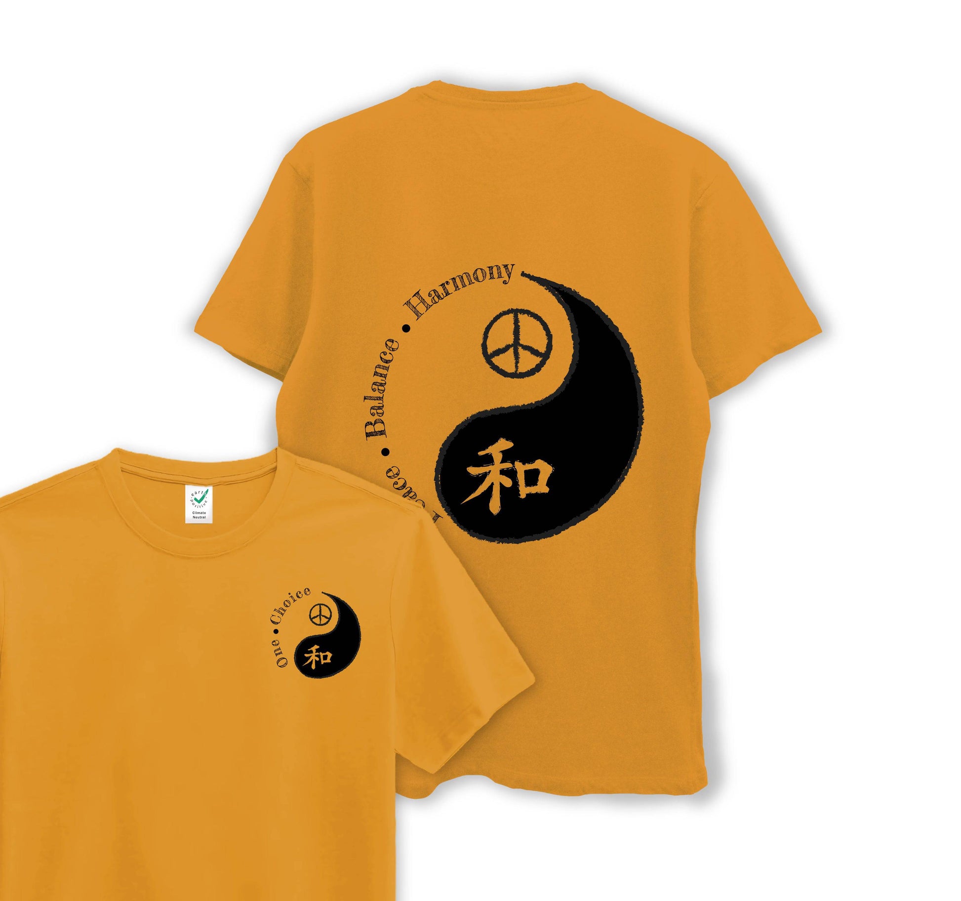 Peace, Balance, Harmony - Organic Cotton Tee - One Choice Apparel