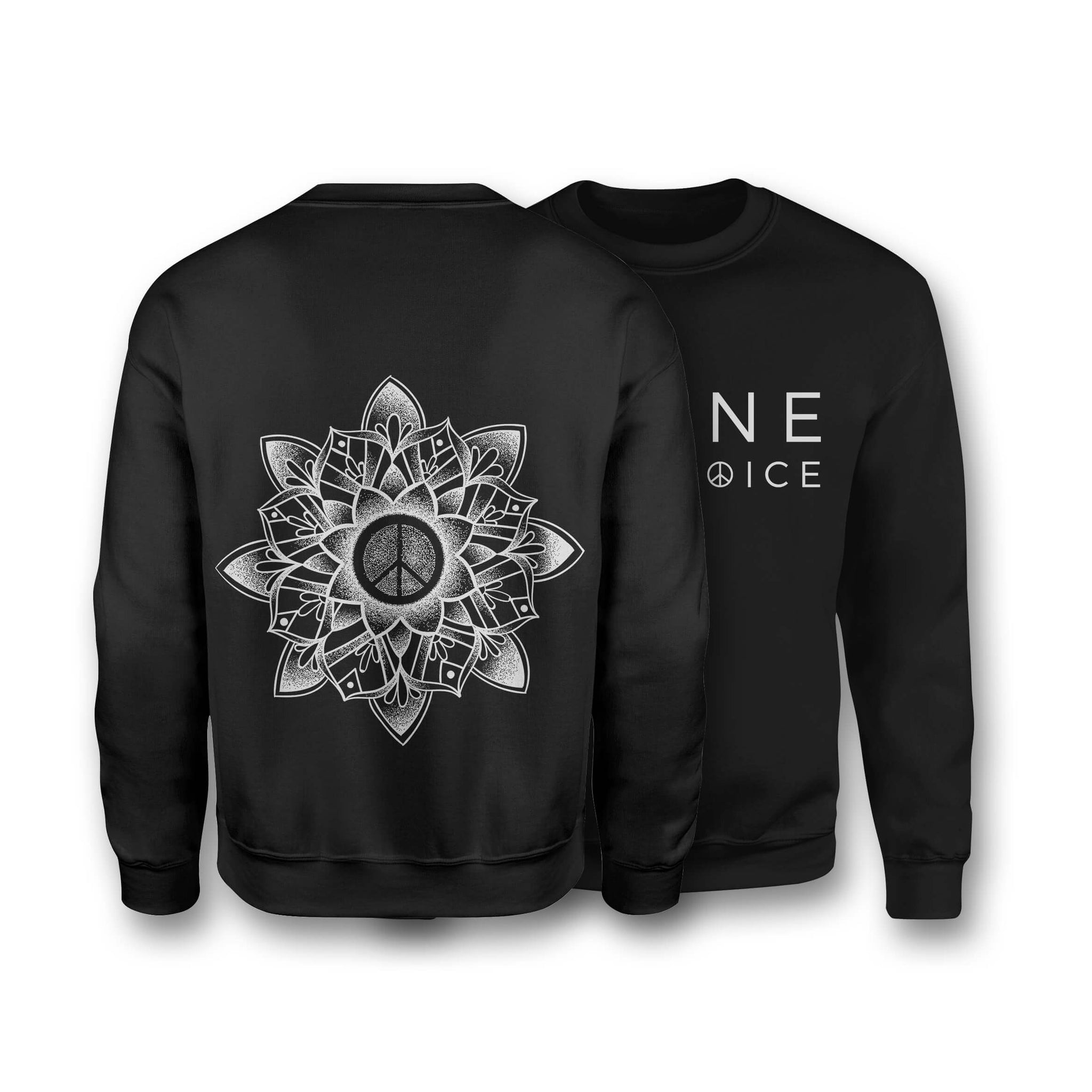 Peace Mandala - Organic Cotton Sweatshirt - One Choice Apparel