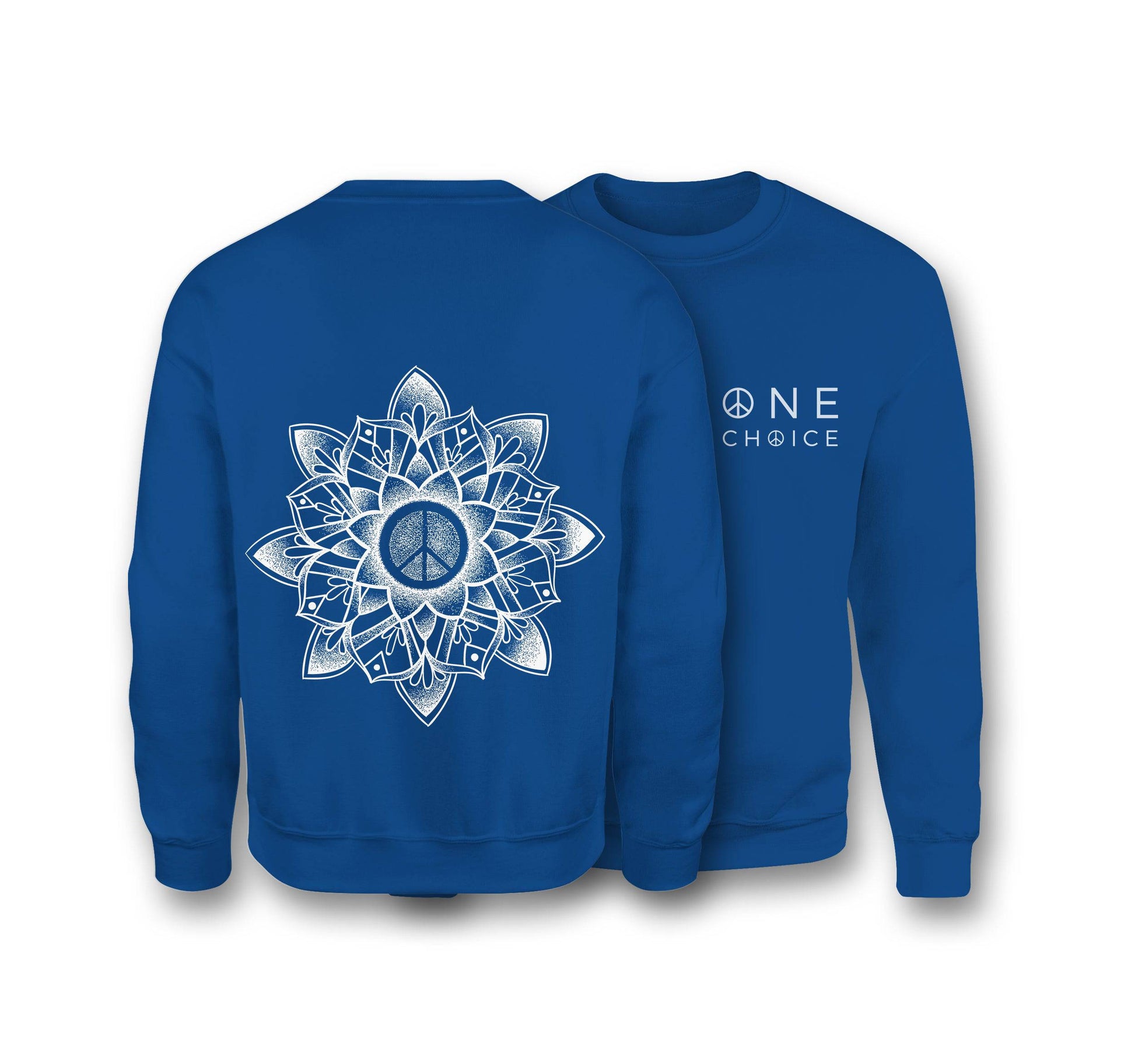 Peace Mandala - Organic Cotton Sweatshirt - One Choice Apparel