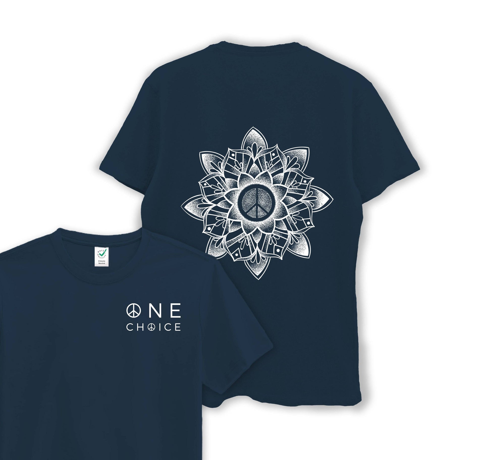 Peace Mandala - Organic Cotton Tee - One Choice Apparel