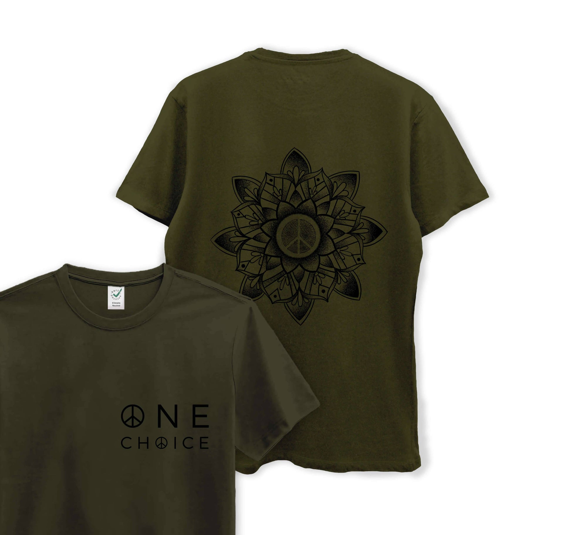 Peace Mandala - Organic Cotton Tee - One Choice Apparel