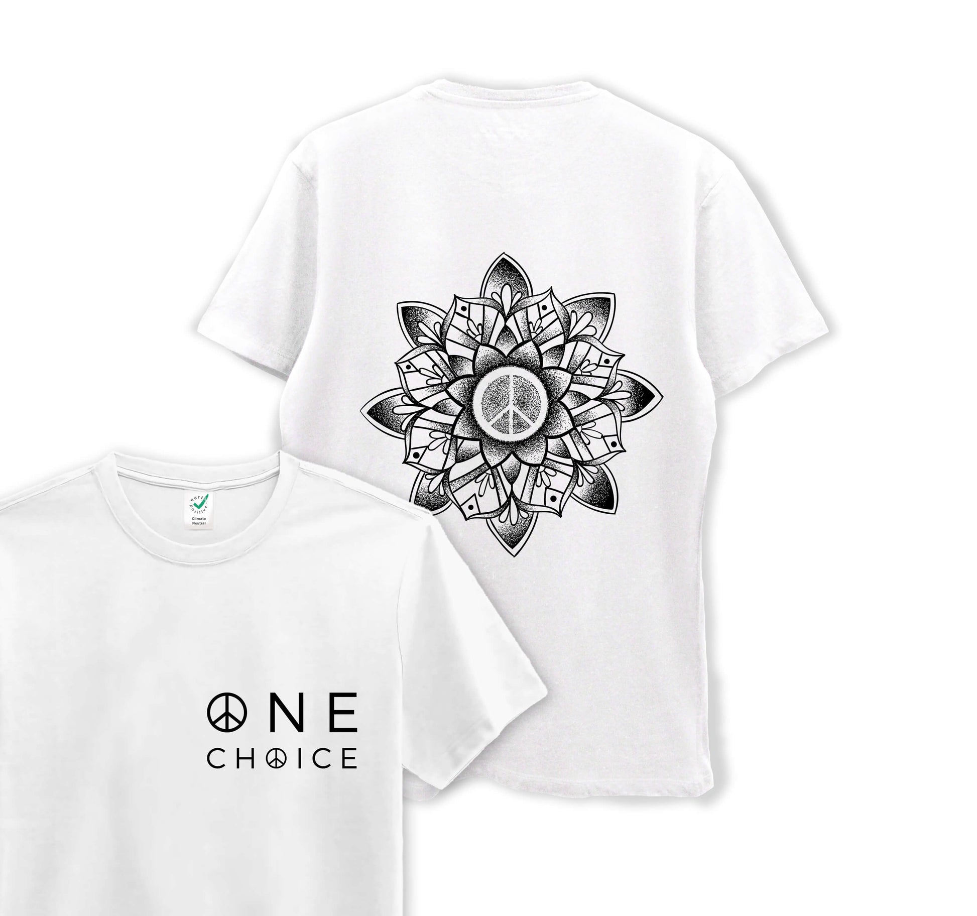 Peace Mandala - Organic Cotton Tee - One Choice Apparel