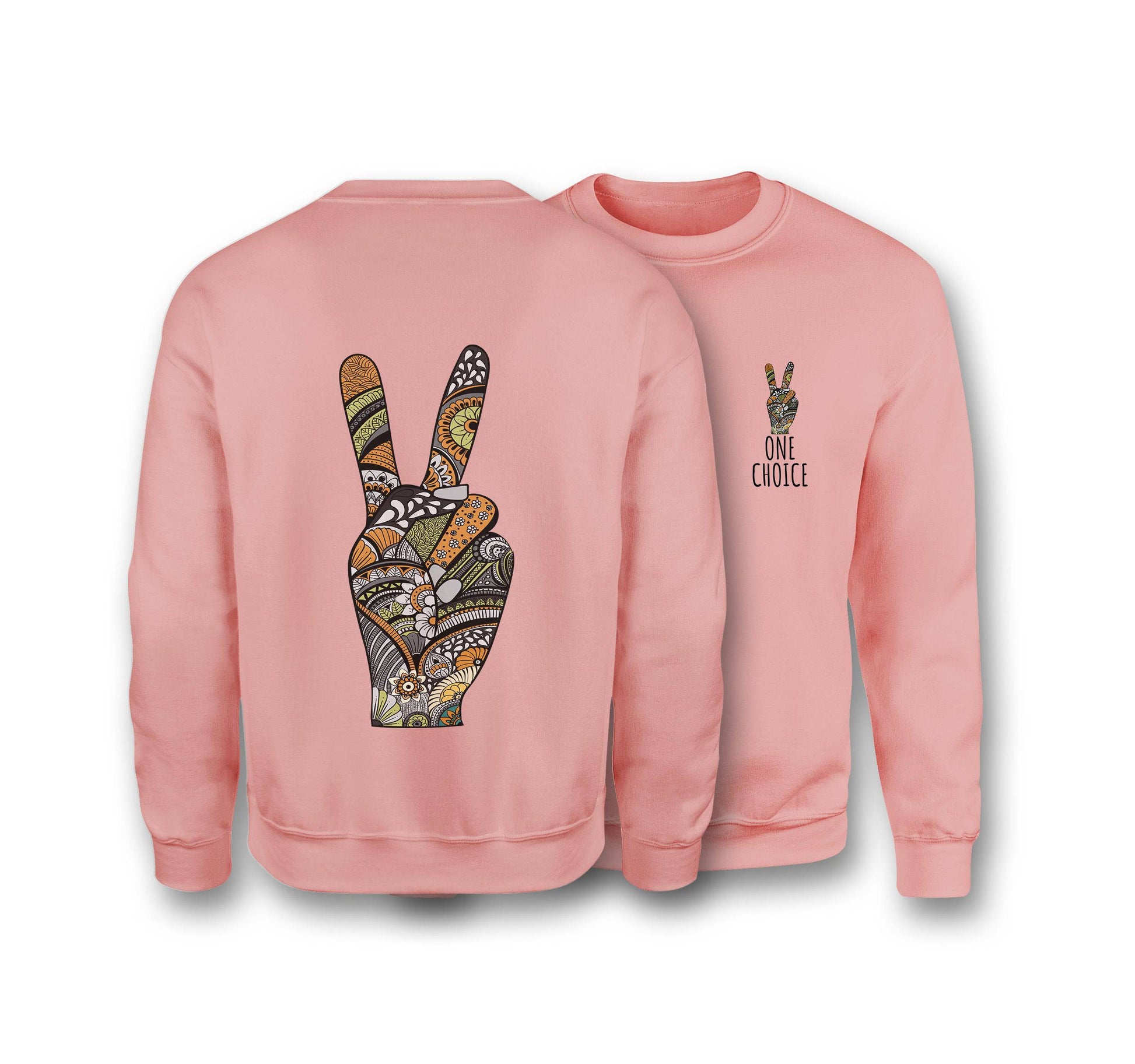 Peace Sign - Organic Cotton Sweatshirt - One Choice Apparel