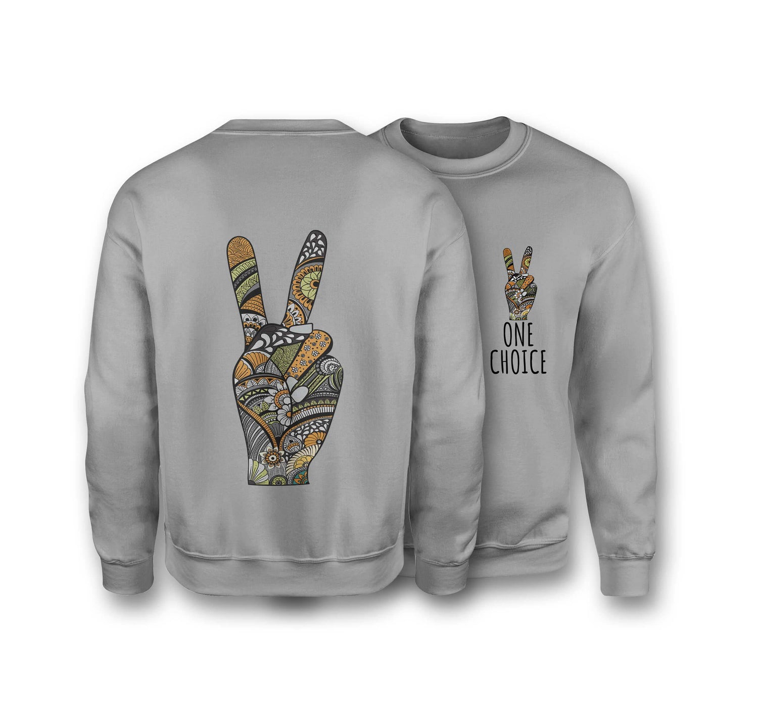 Peace Sign - Organic Cotton Sweatshirt - One Choice Apparel