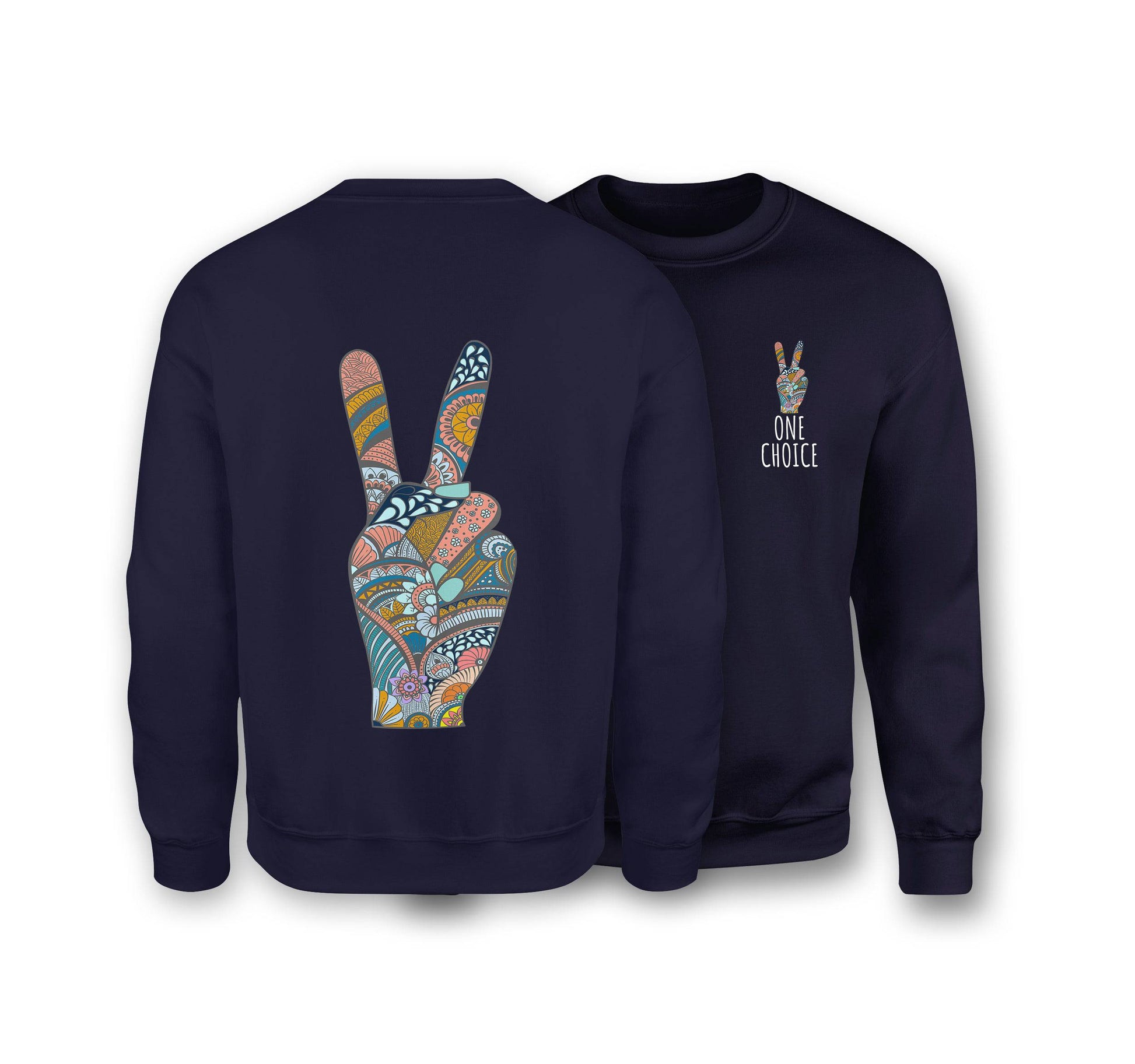 Peace Sign - Organic Cotton Sweatshirt - One Choice Apparel