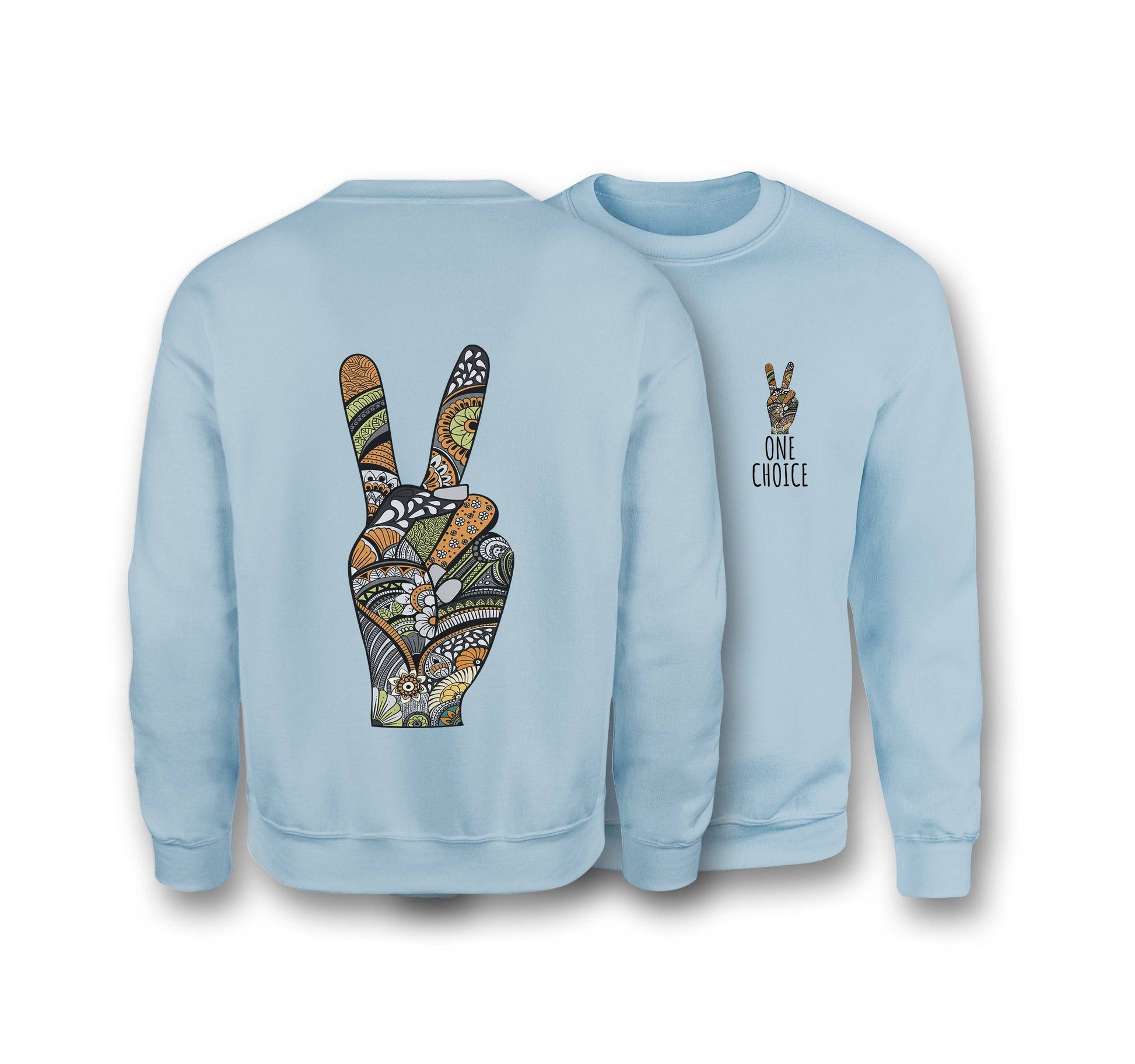 Peace Sign - Organic Cotton Sweatshirt - One Choice Apparel